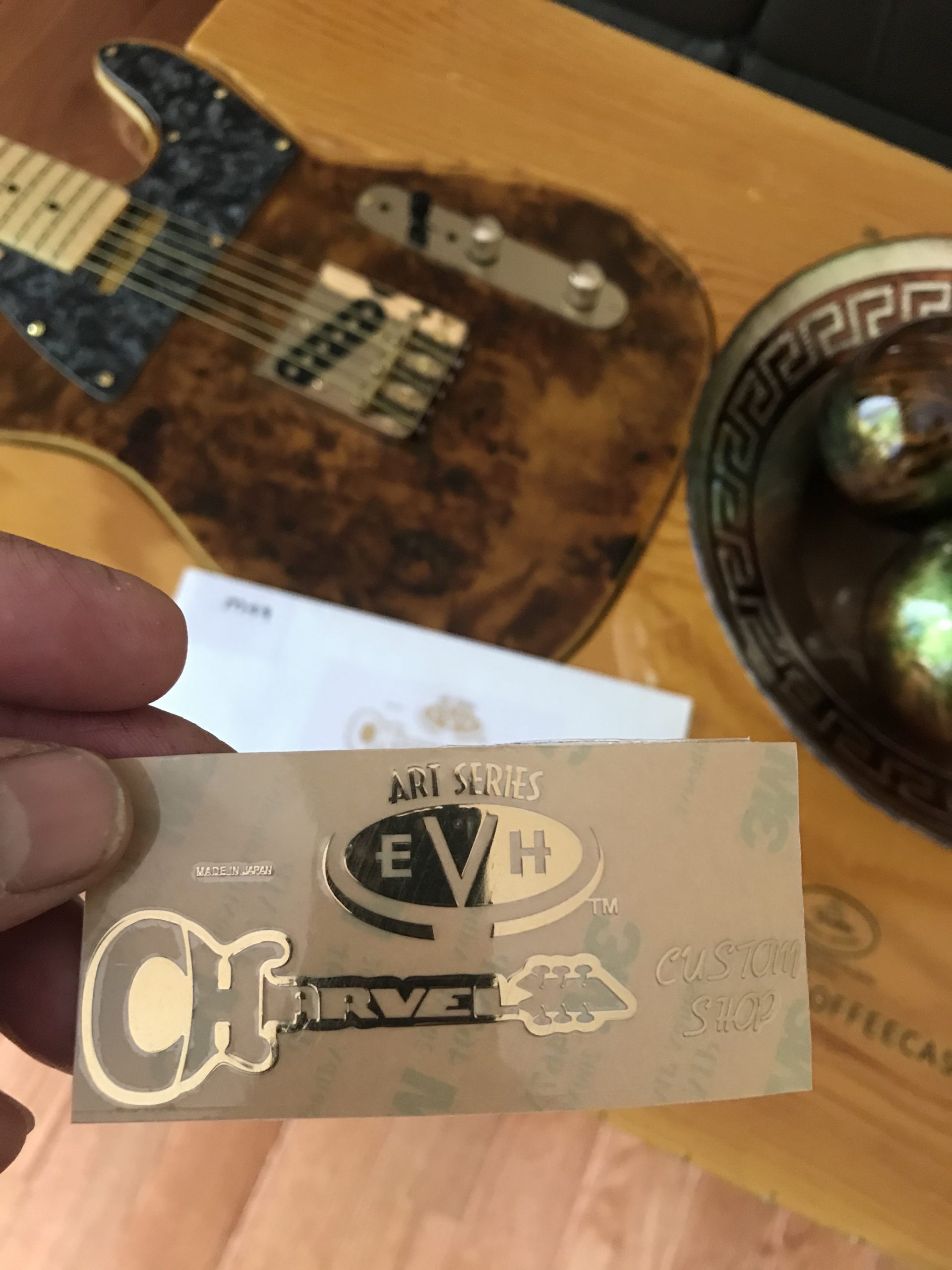 Charvel EVH Guitar Decal 3D Laser Metal M49b