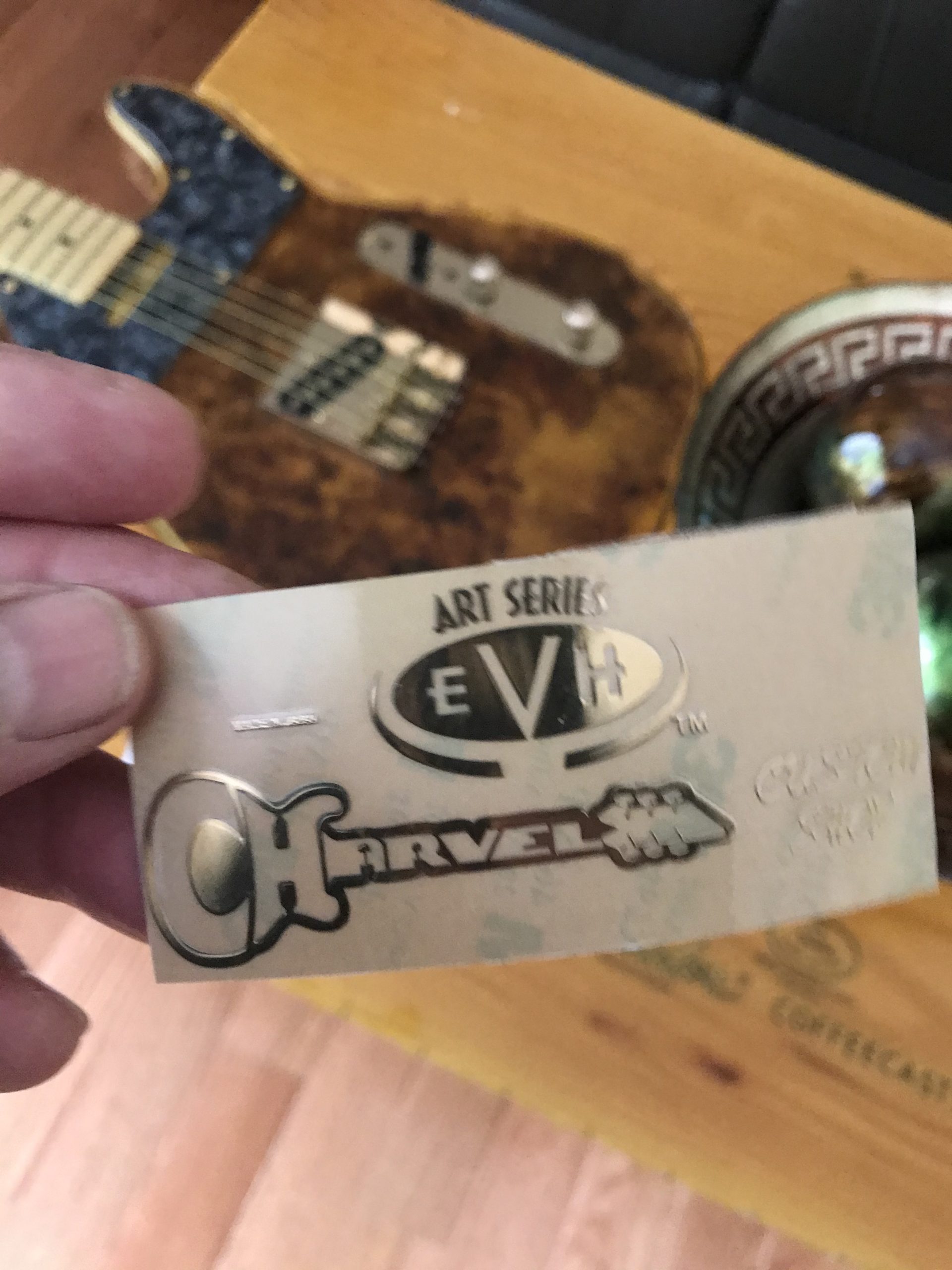 Charvel EVH Guitar Decal 3D Laser Metal M49b