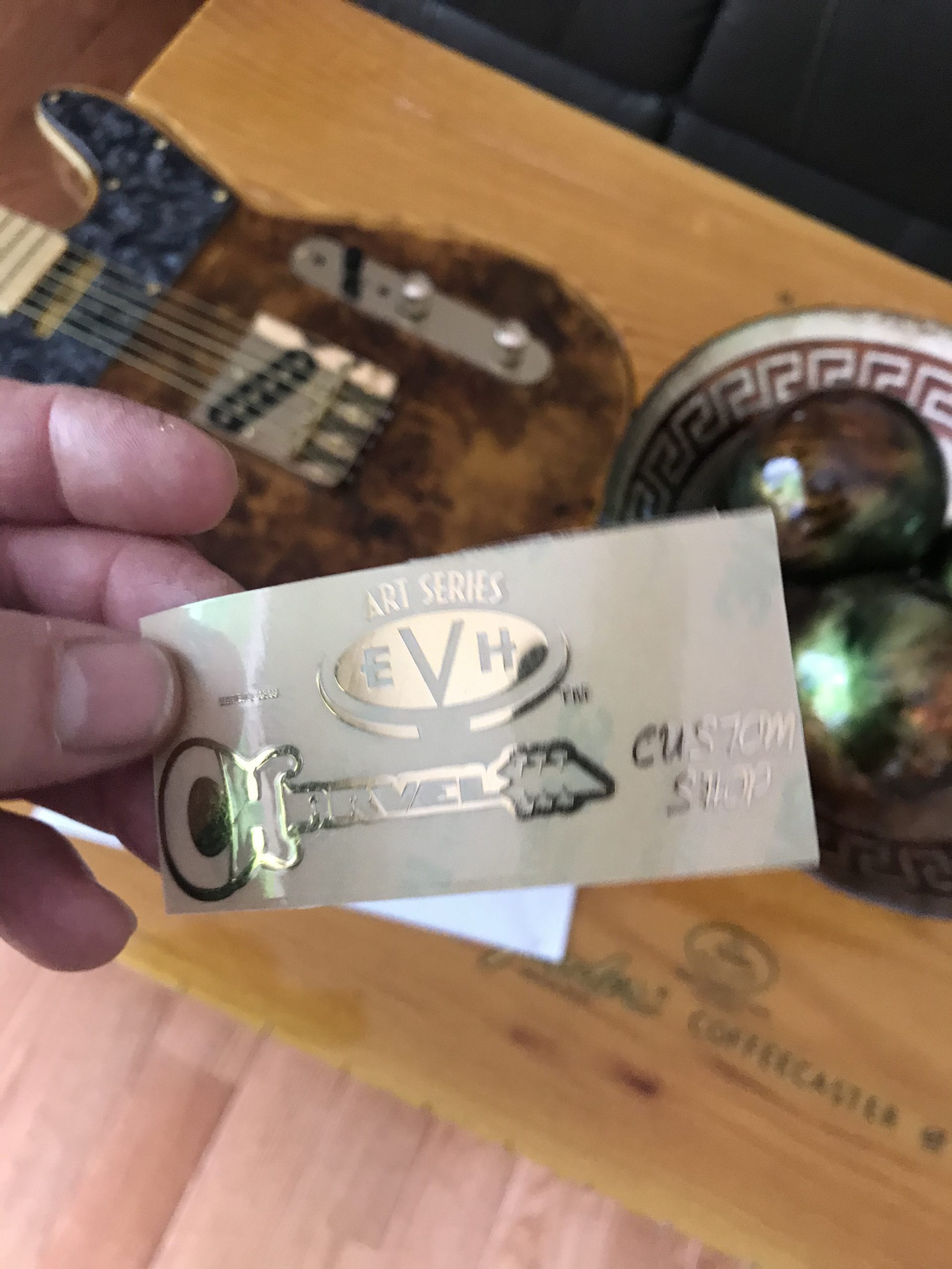 Charvel EVH Guitar Decal 3D Laser Metal M49b