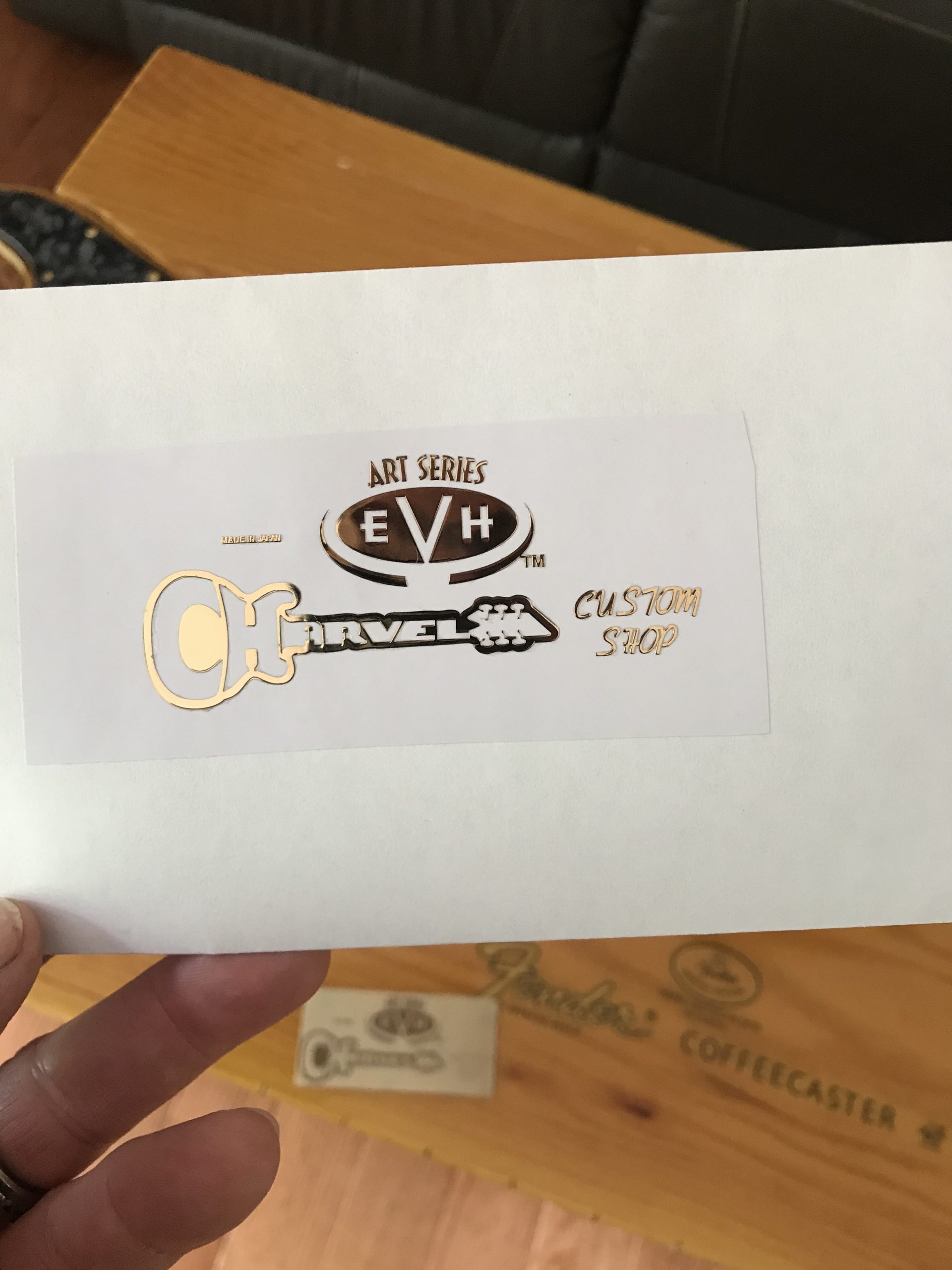 Charvel EVH Guitar Decal 3D Laser Metal M49b