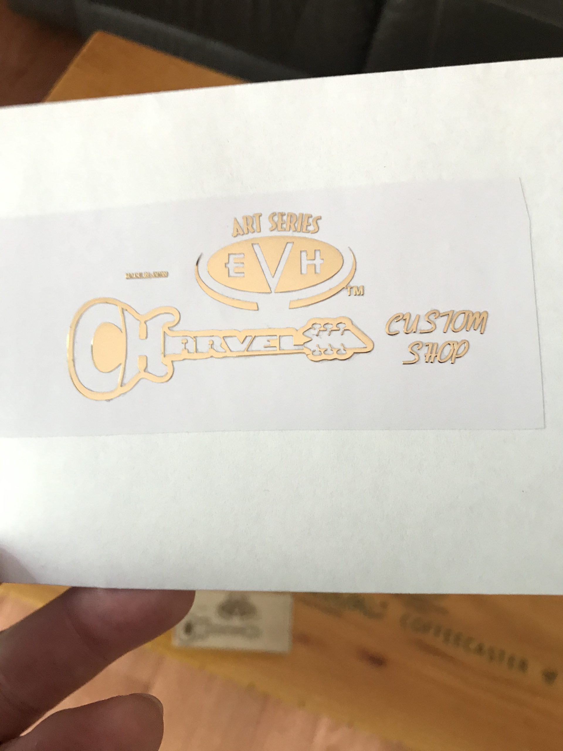 Charvel EVH Guitar Decal 3D Laser Metal M49b