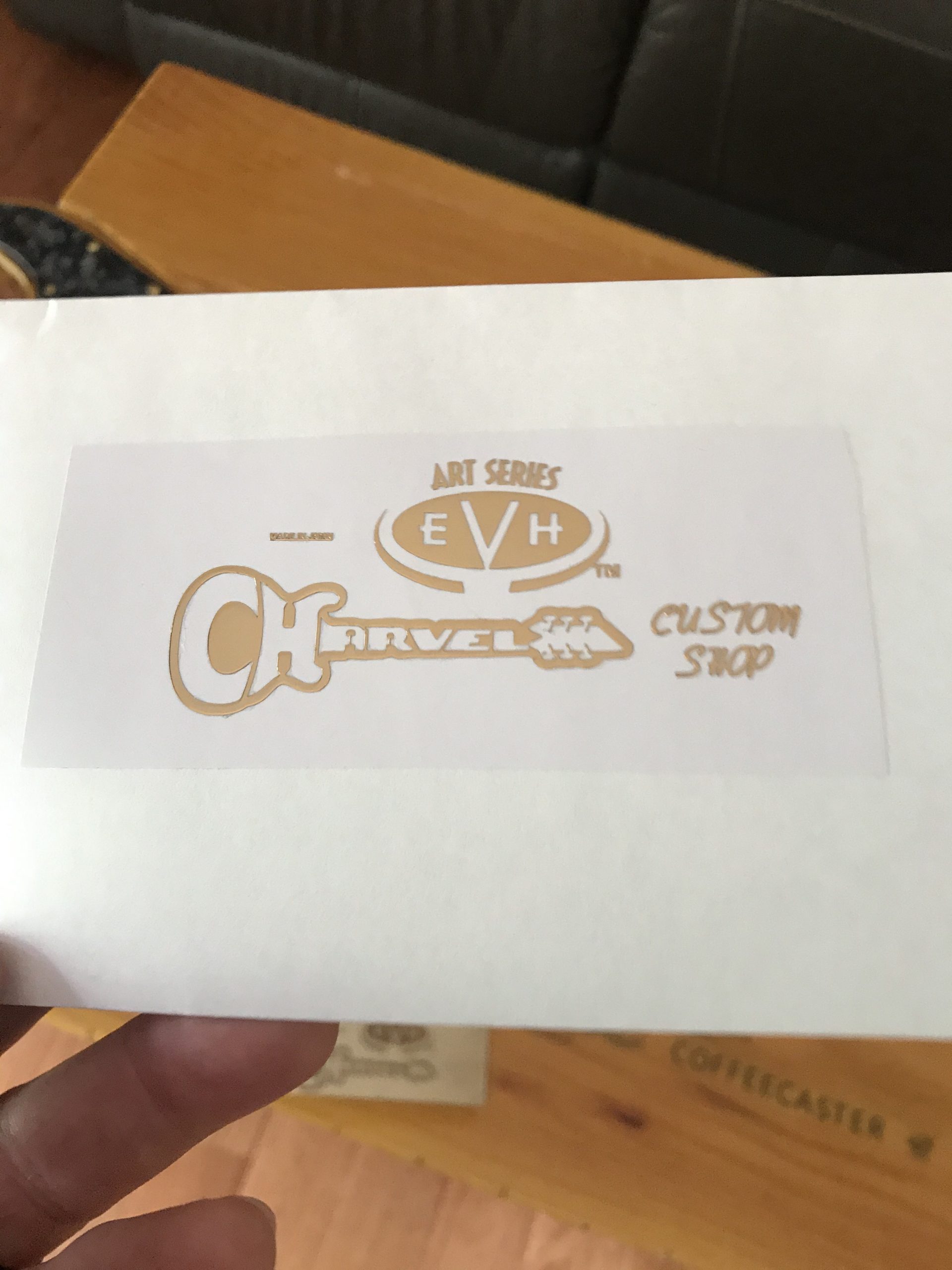 Charvel EVH Guitar Decal 3D Laser Metal M49b