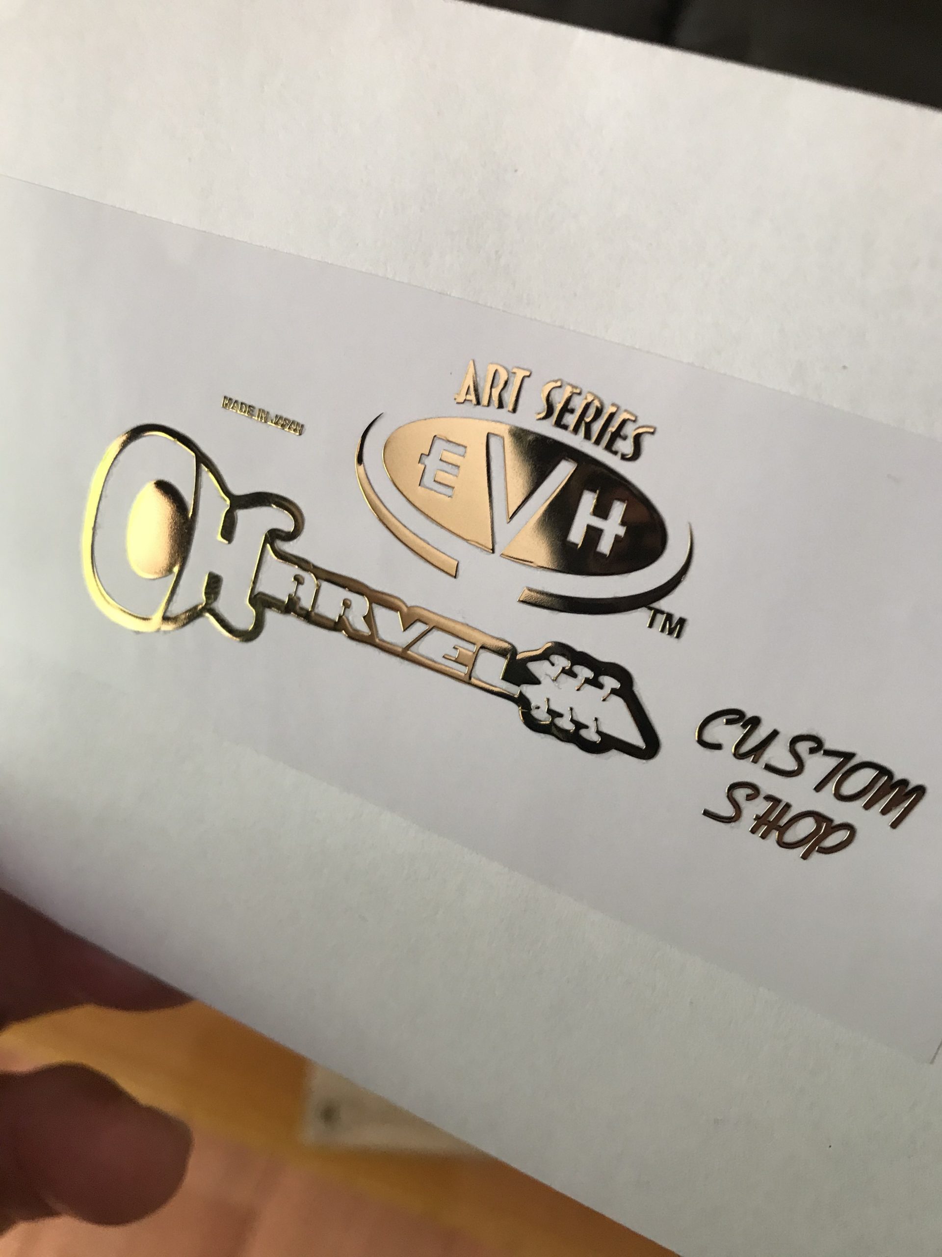 Charvel EVH Guitar Decal 3D Laser Metal M49b