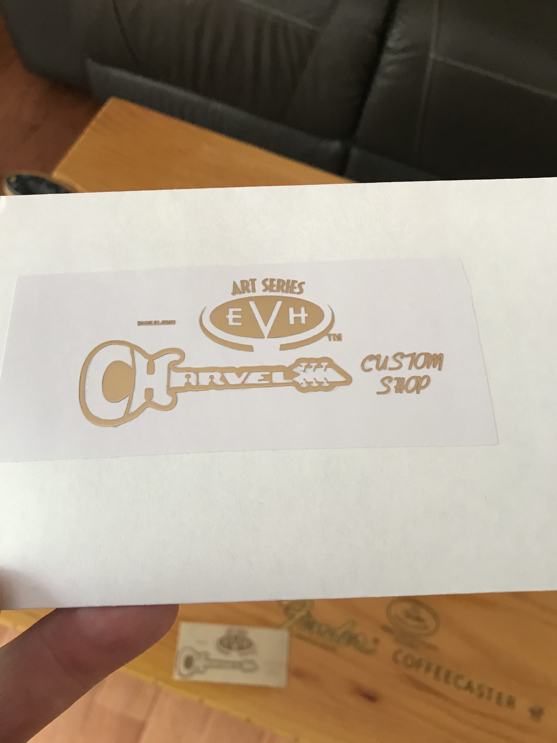 Charvel EVH Guitar Decal 3D Laser Metal M49b