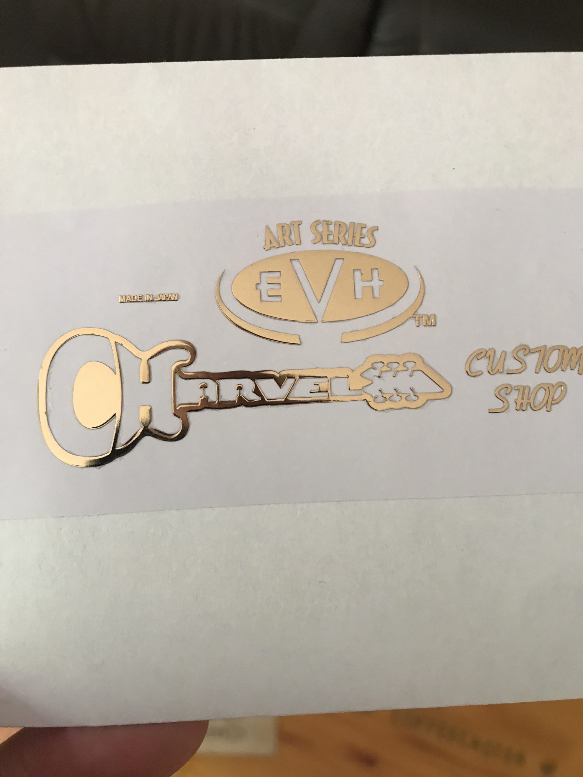 Charvel EVH Guitar Decal 3D Laser Metal M49b