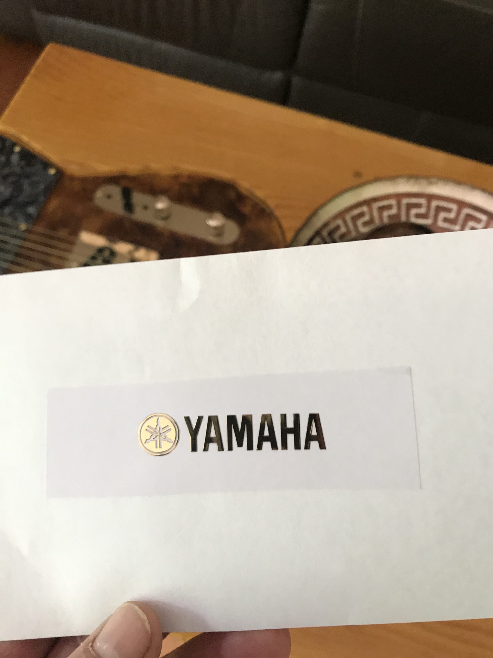 Yamaha Guitar Decal 3d laser Cut Metal M50b
