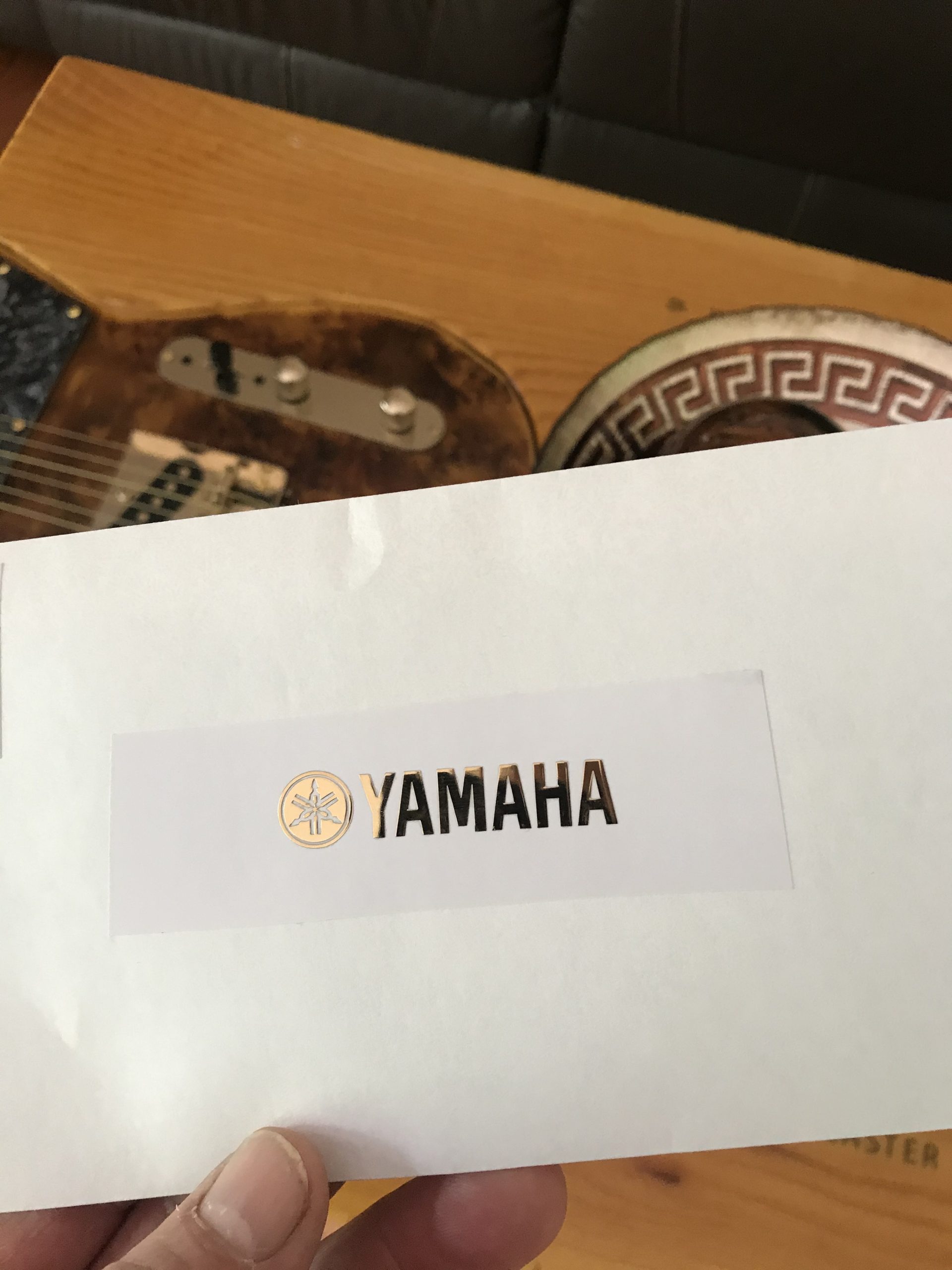 Yamaha Guitar Decal 3d laser Cut Metal M50