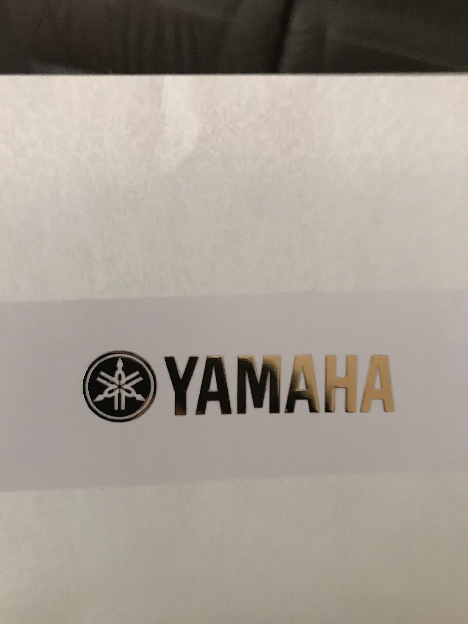 Yamaha Guitar Decal 3d laser Cut Metal M50