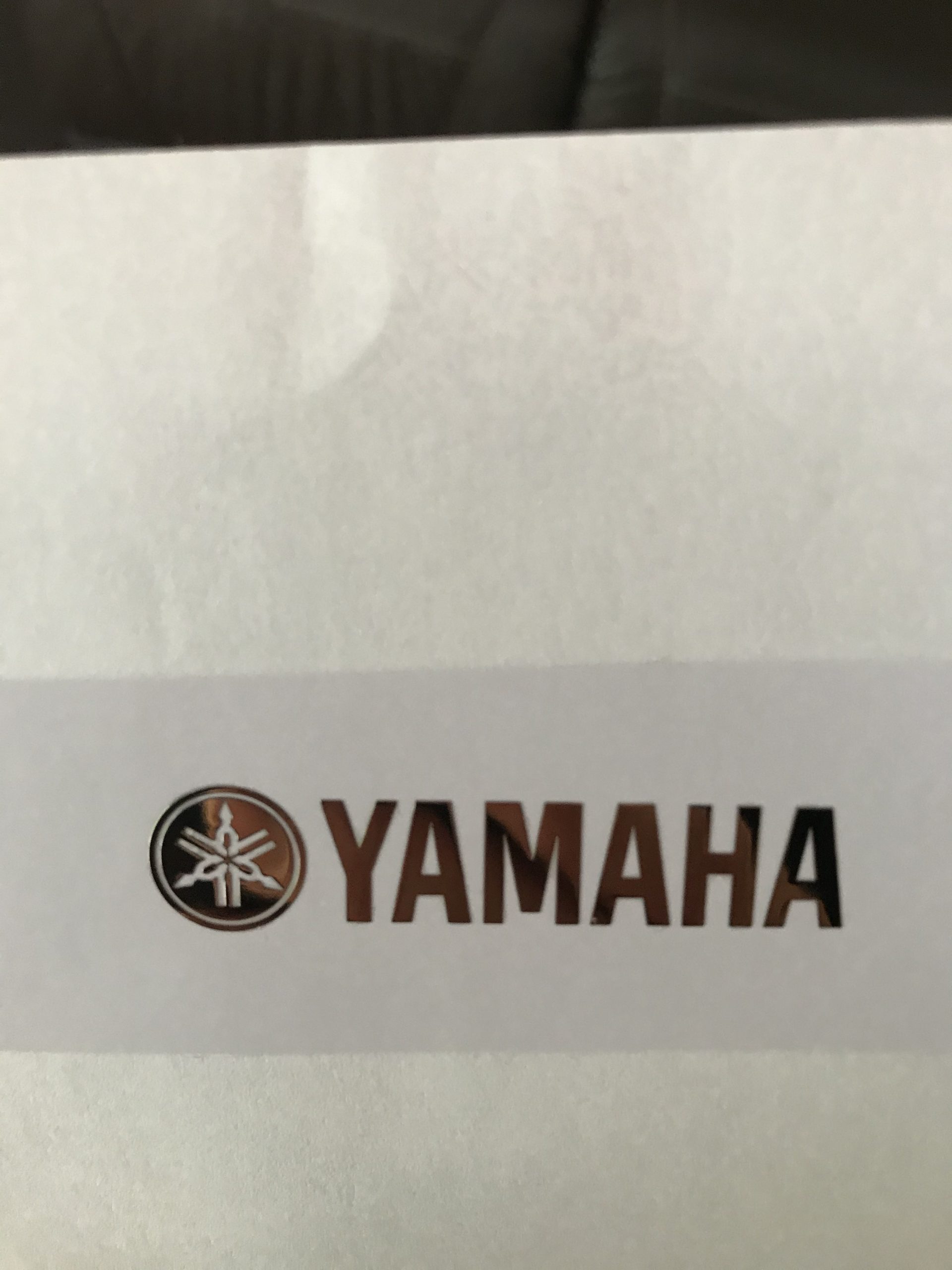 Yamaha Guitar Decal 3d laser Cut Metal M50b