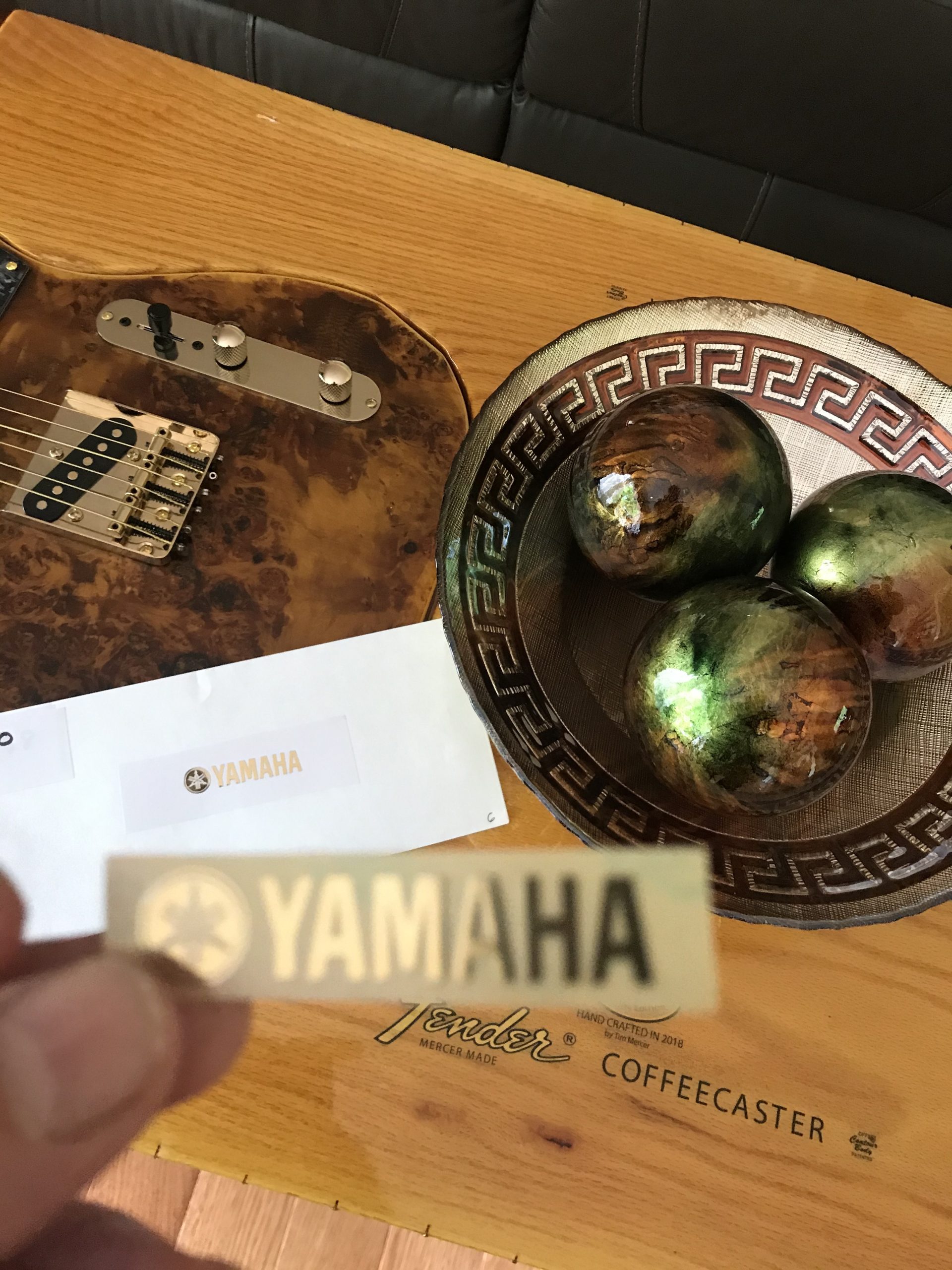 Yamaha Guitar Decal 3d laser Cut Metal M50