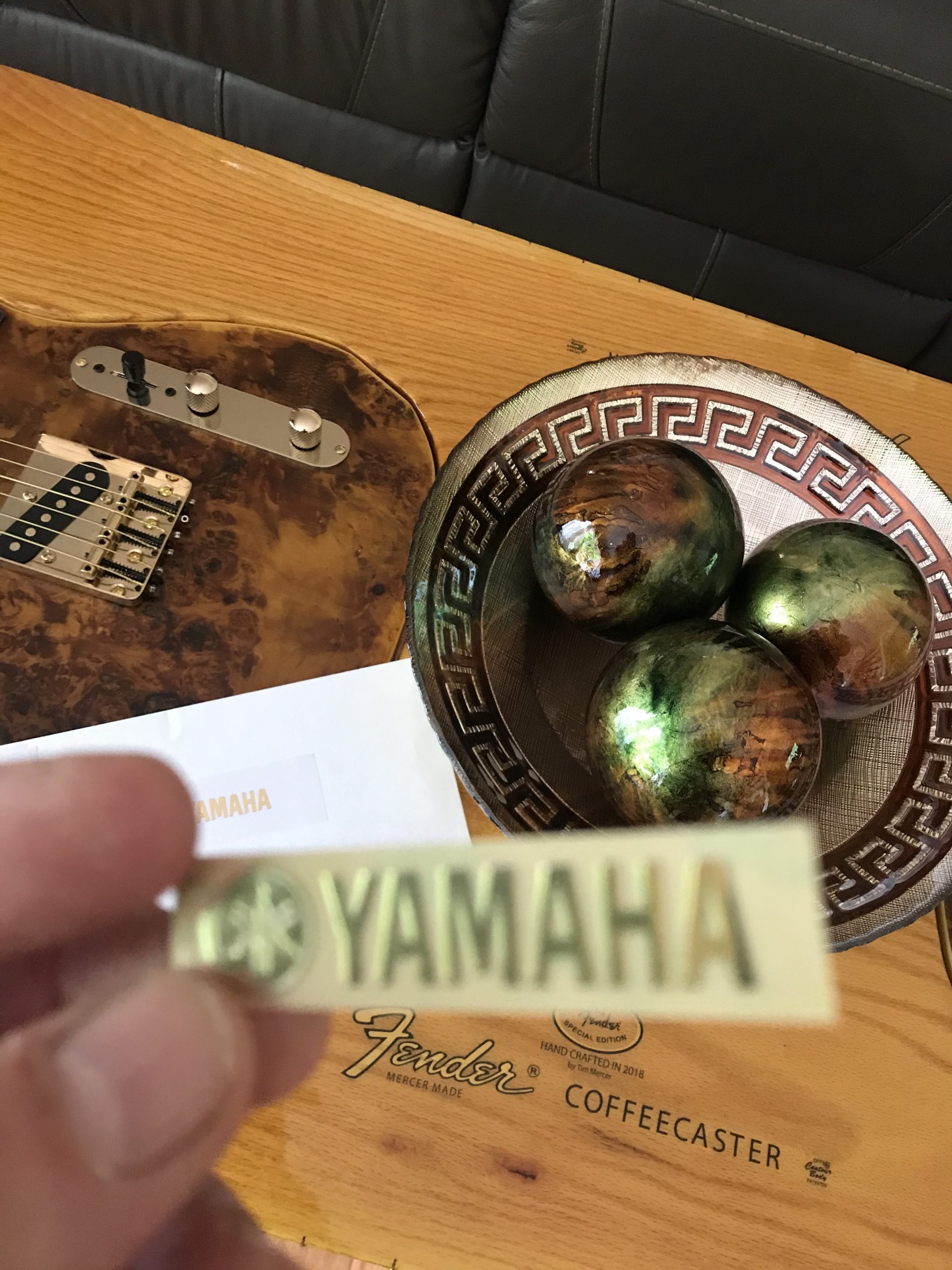Yamaha Guitar Decal 3d laser Cut Metal M50