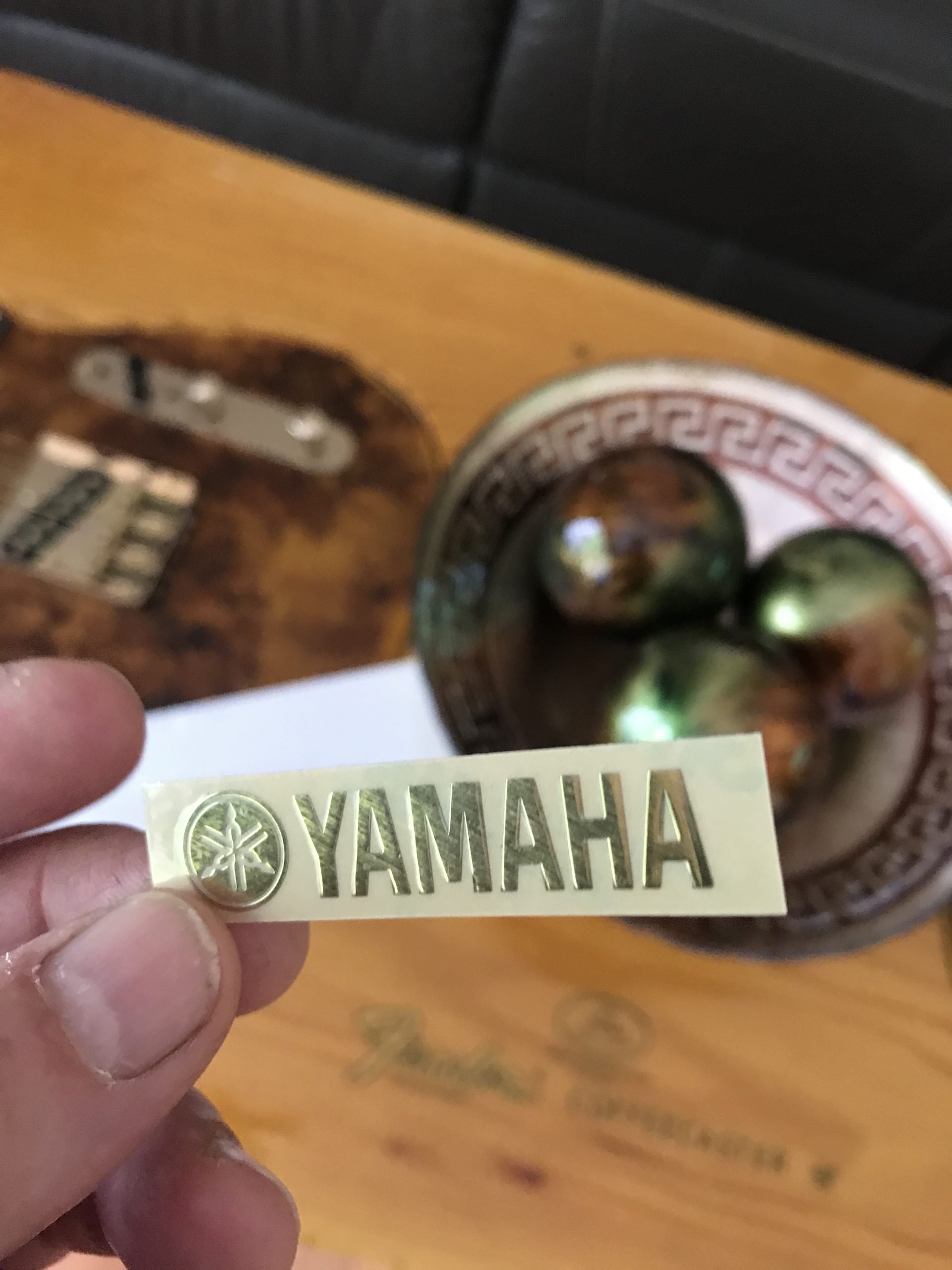 Yamaha Guitar Decal 3d laser Cut Metal M50b