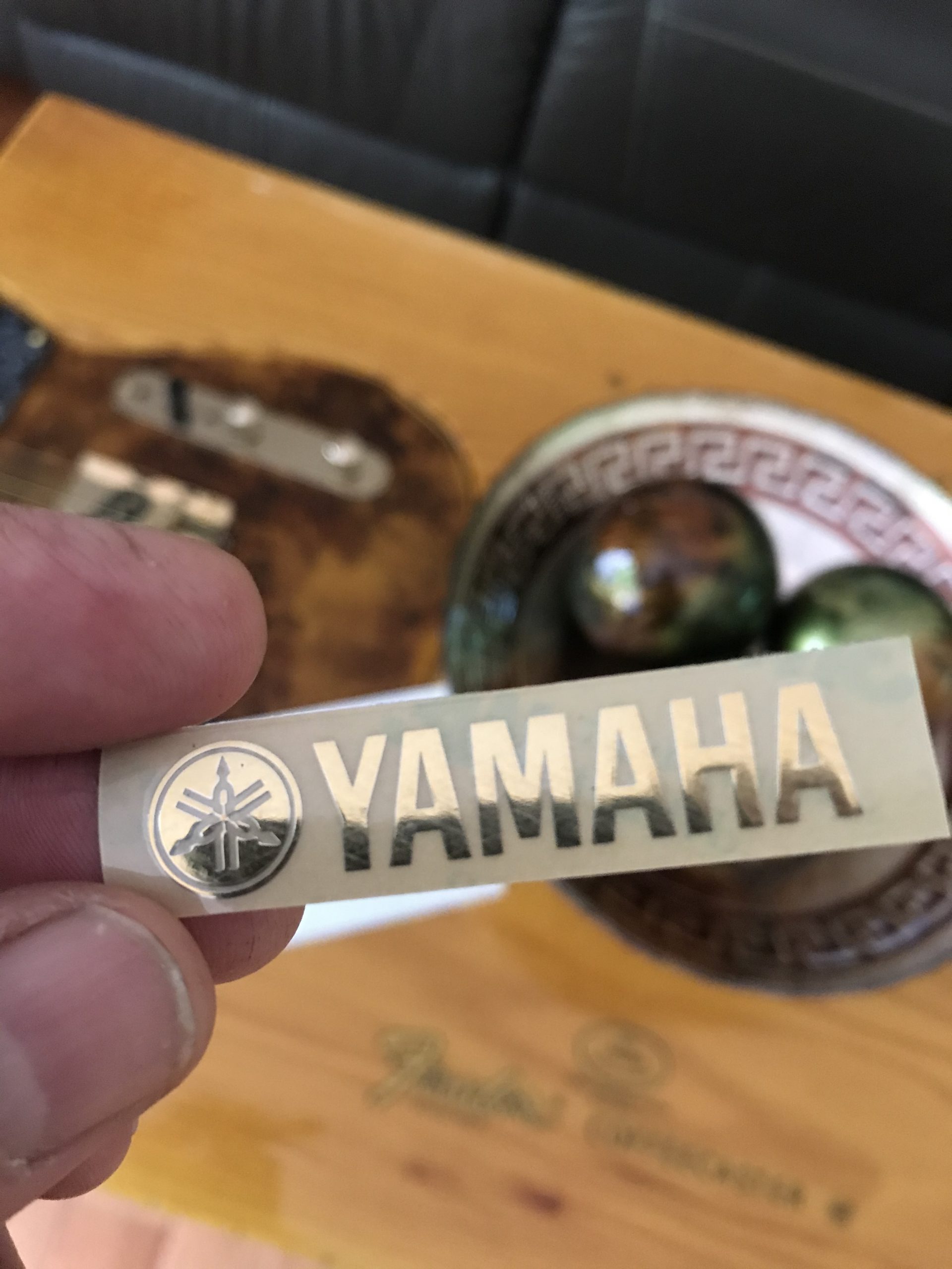 Yamaha Guitar Decal 3d laser Cut Metal M50b