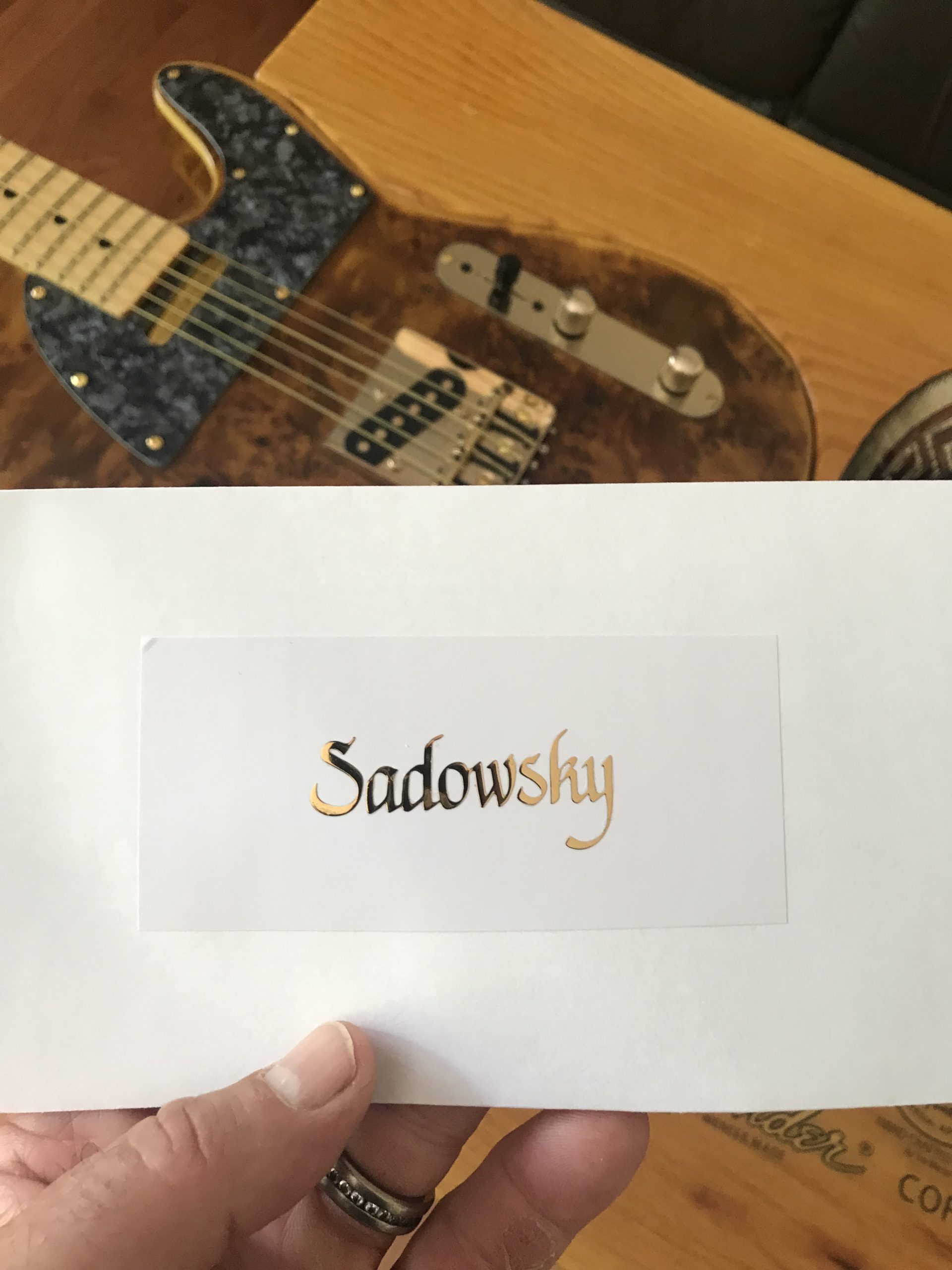 Sadowsky Guitar Decal M91b