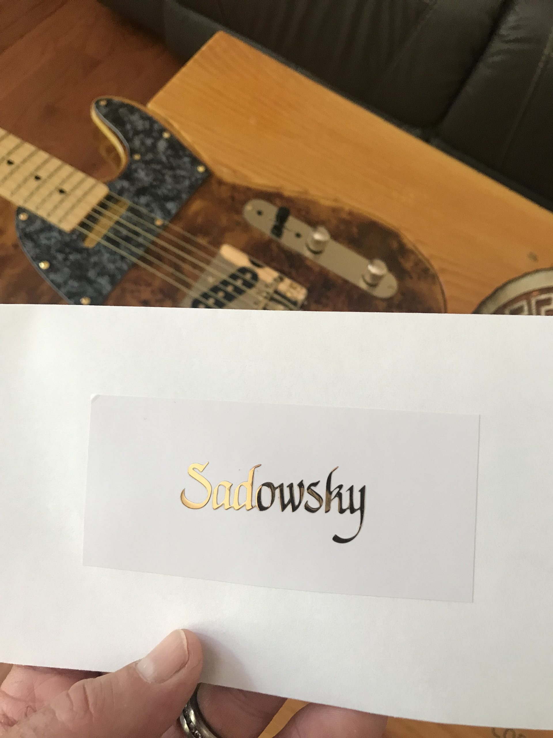 Sadowsky Guitar Decal M91b