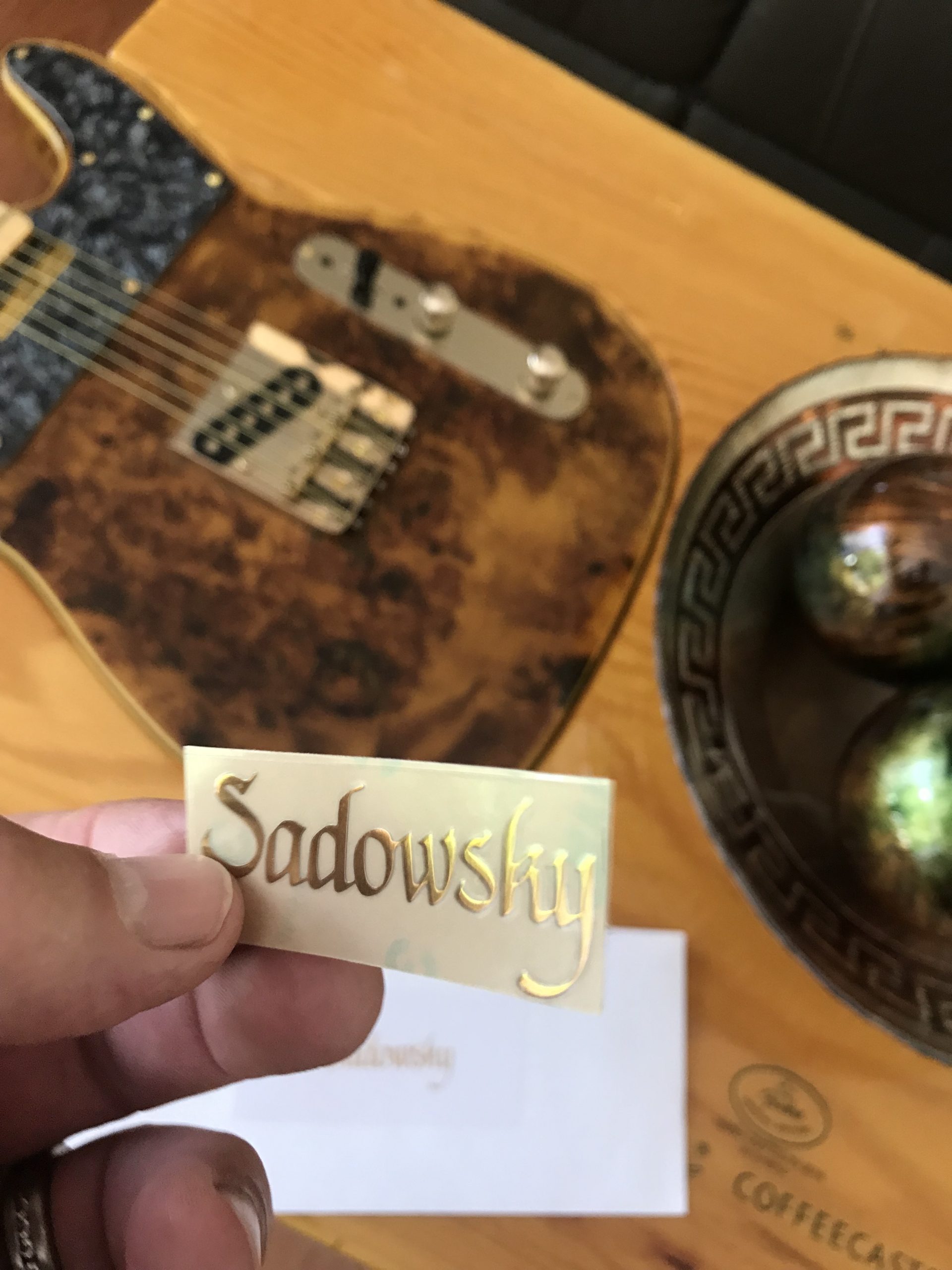 Sadowsky Guitar Decal M91