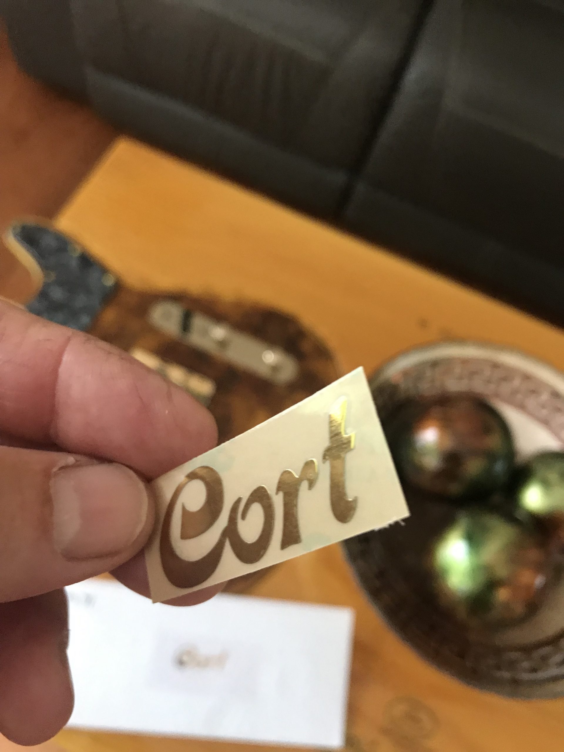 Cort Guitar Decal M71b