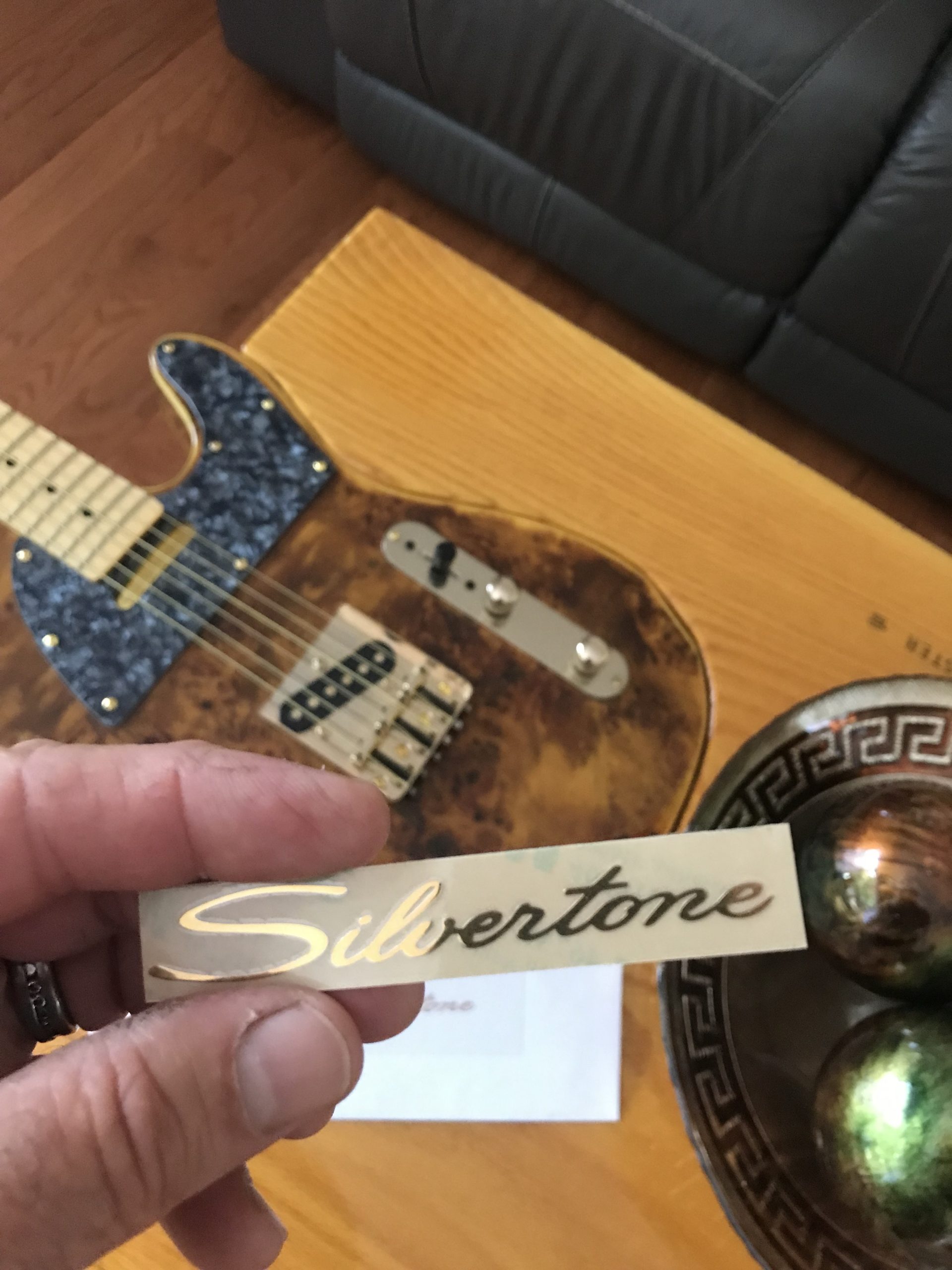 Silvertone Guitar Decal M90