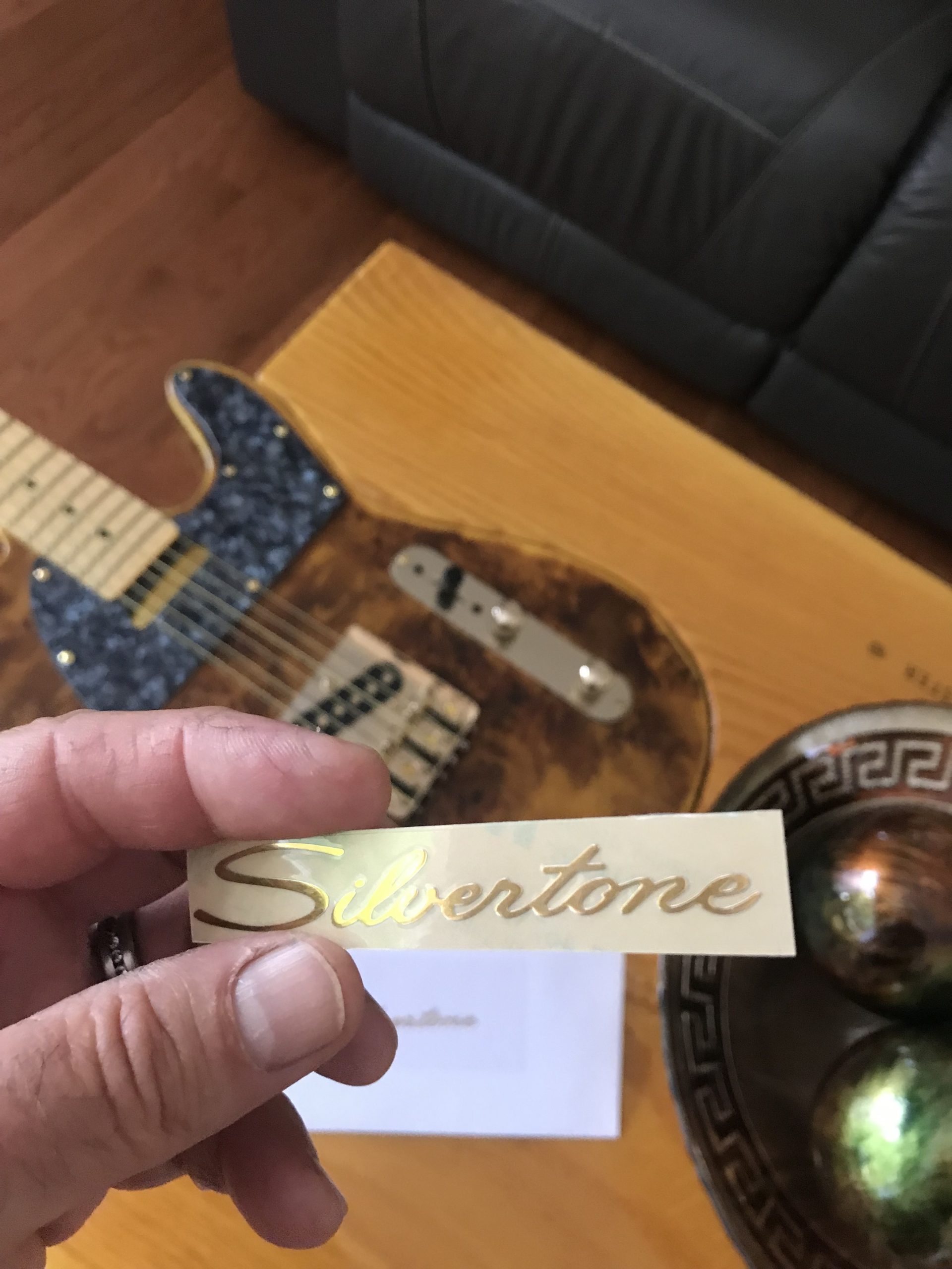 Silvertone Guitar Decal M90b