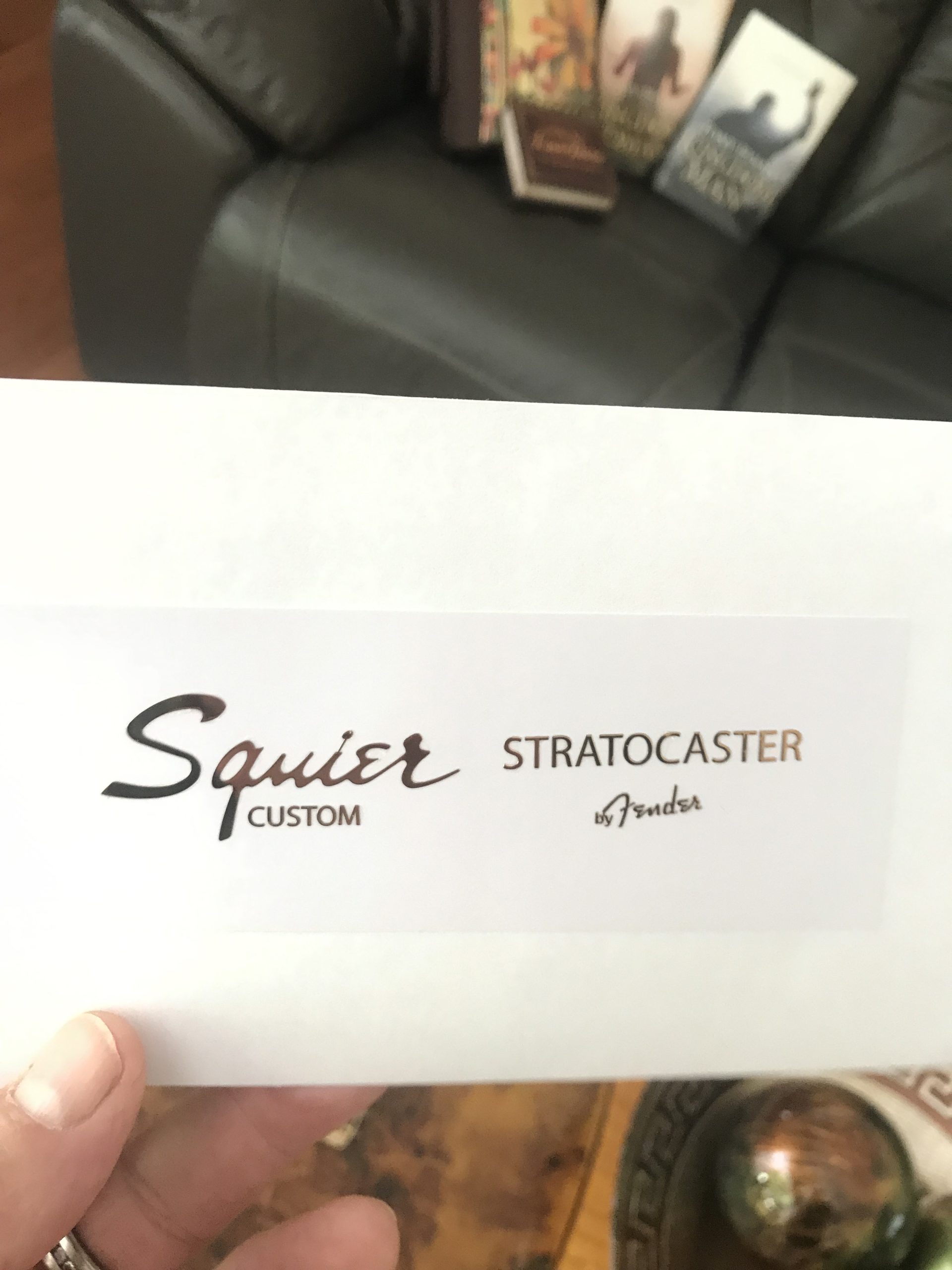 Fender Stratocaster Guitar Decal 3D Metal M89