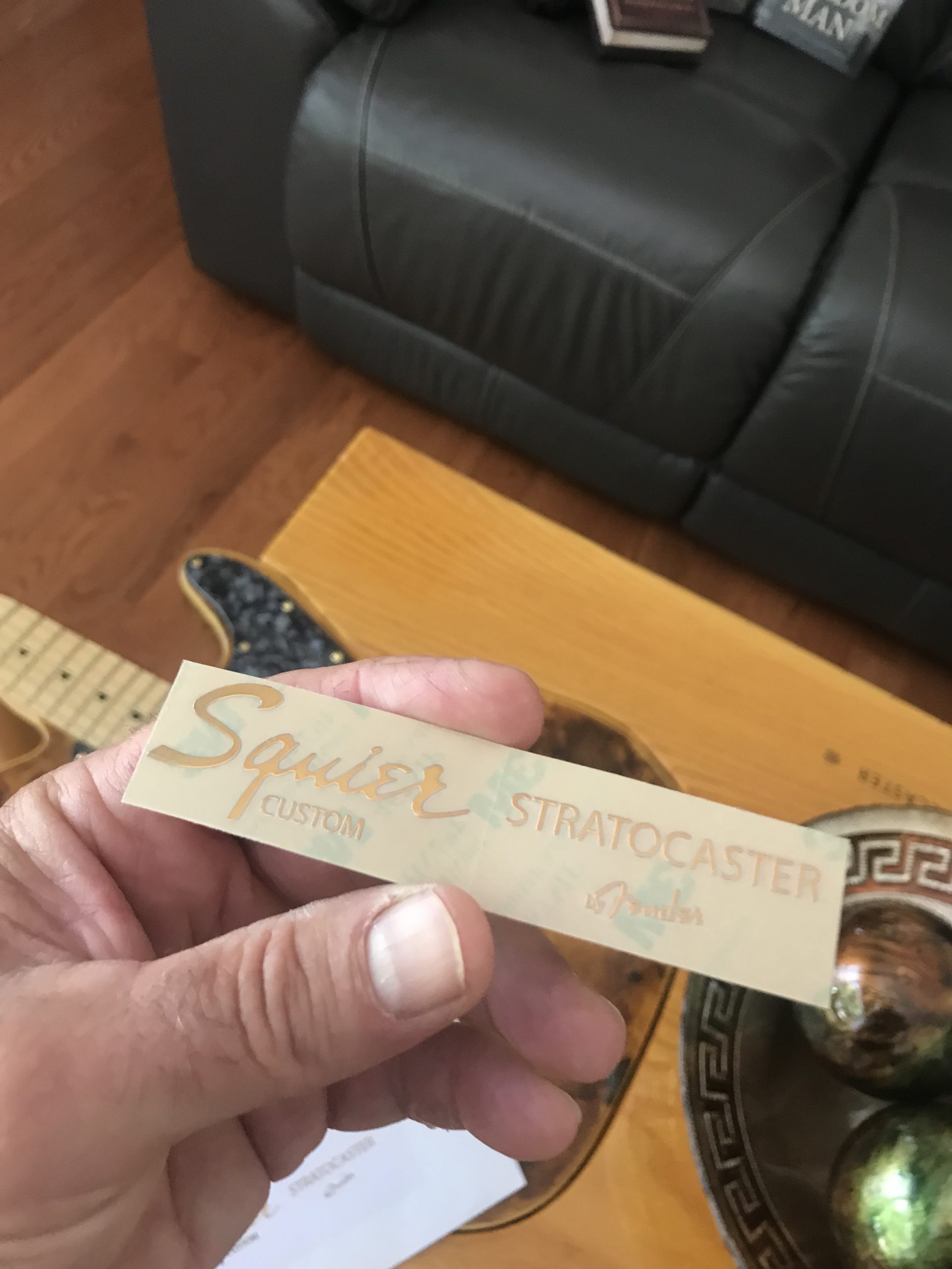 Fender Stratocaster Guitar Decal 3D Metal M89