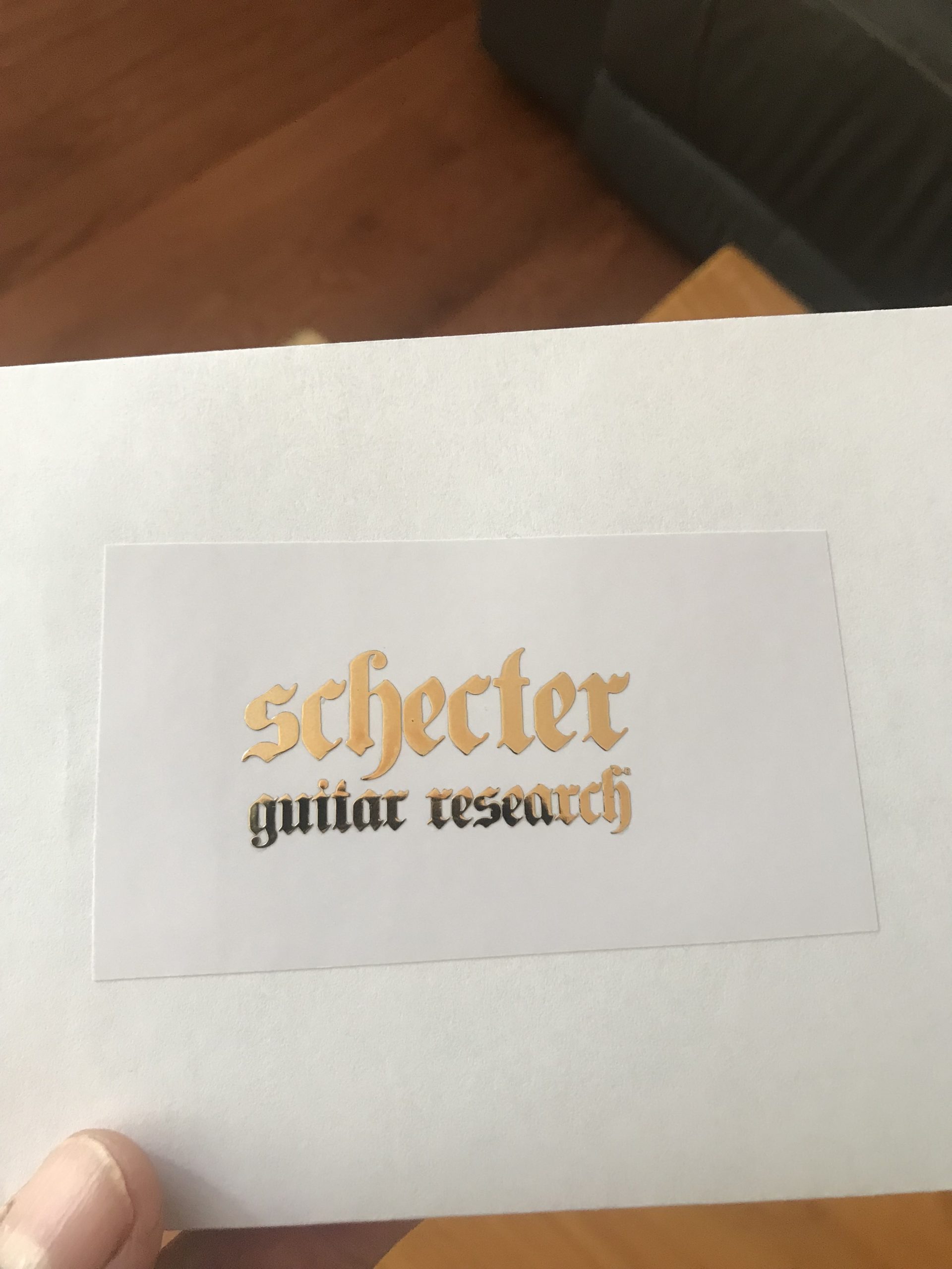 Schecter Guitar Decal Metal M79