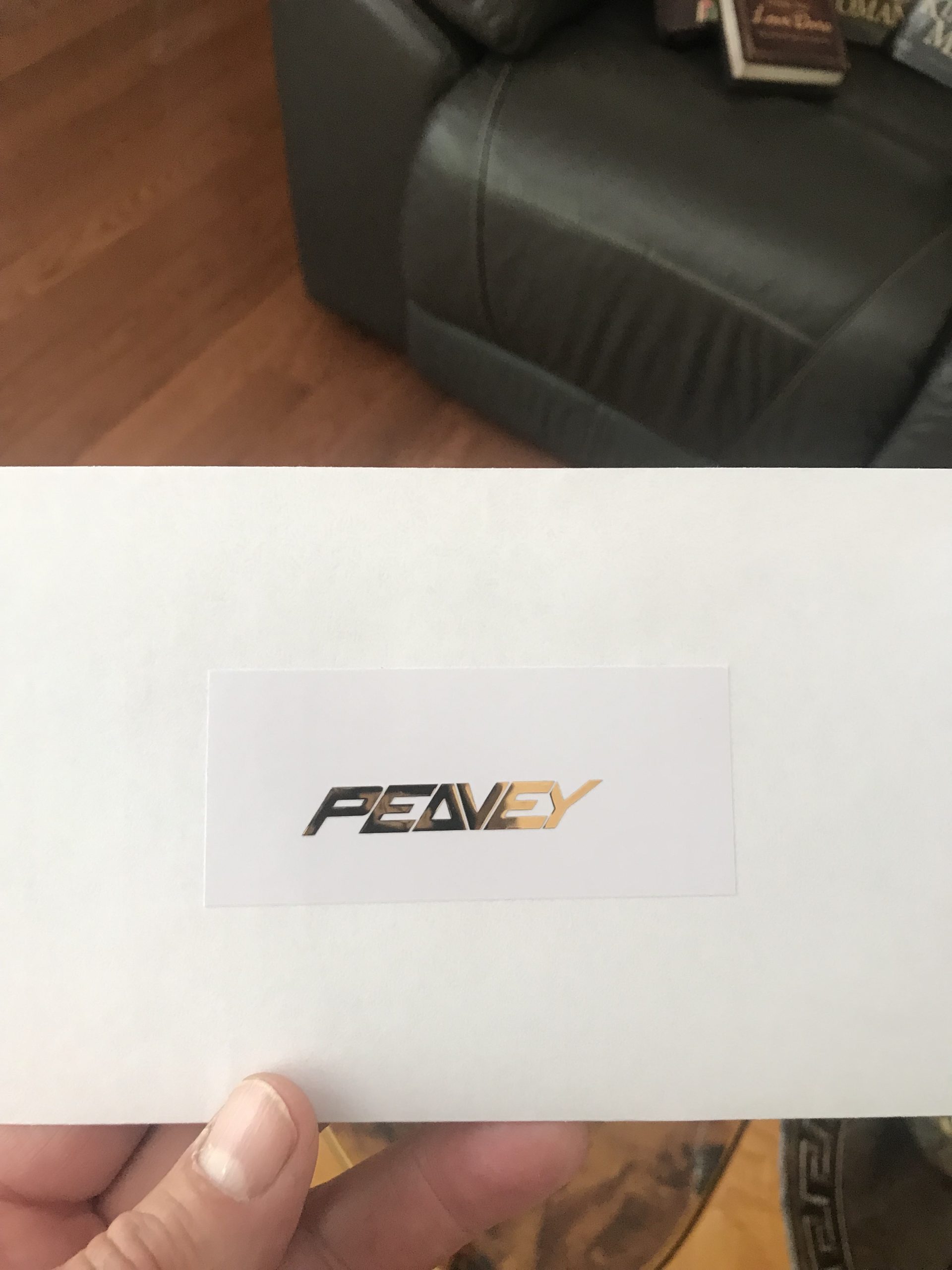 Peavey Guitar Decal Metal M81