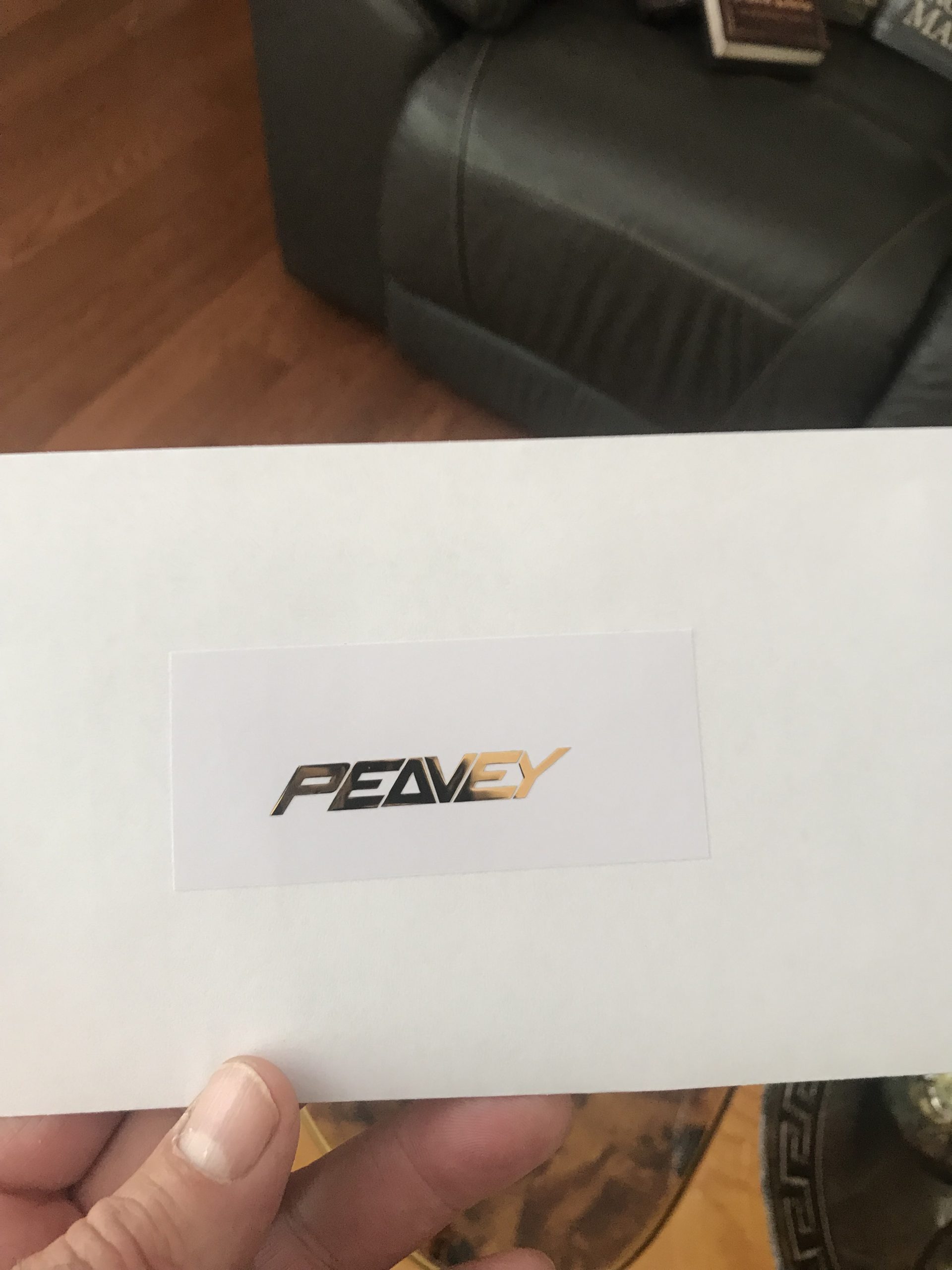 Peavey Guitar Decal Metal M81