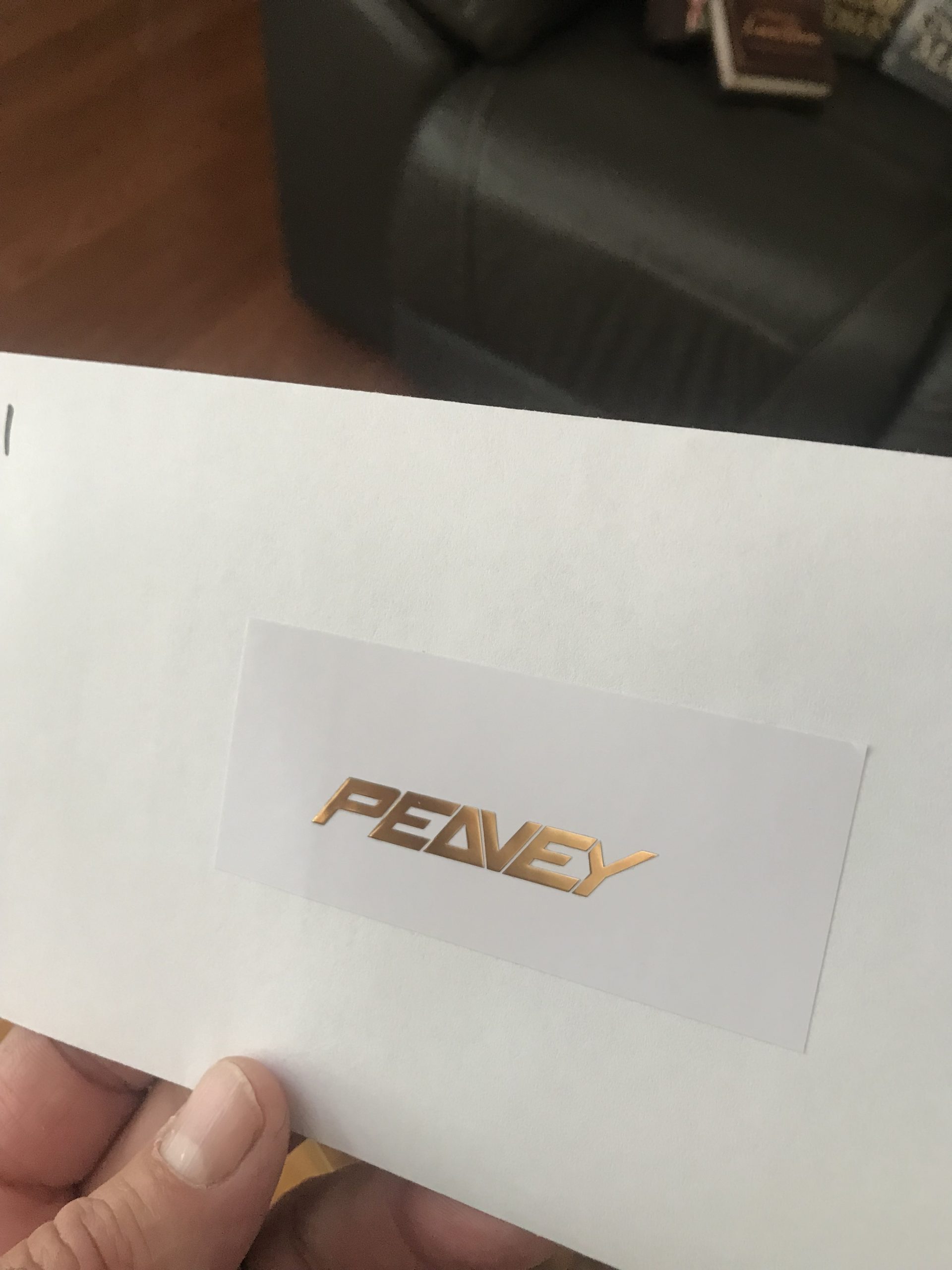 Peavey Guitar Decal Metal M81