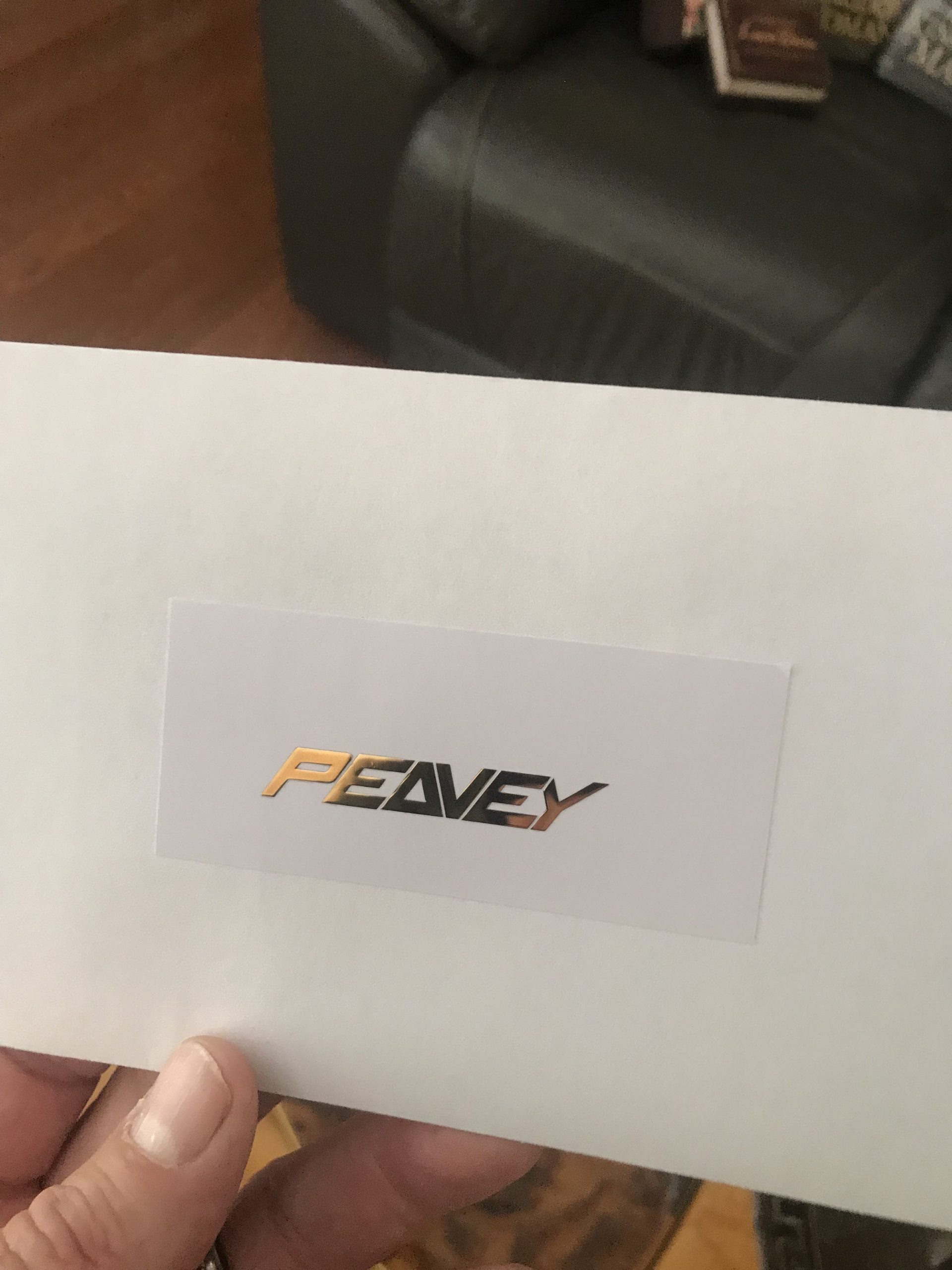 Peavey Guitar Decal Metal M81