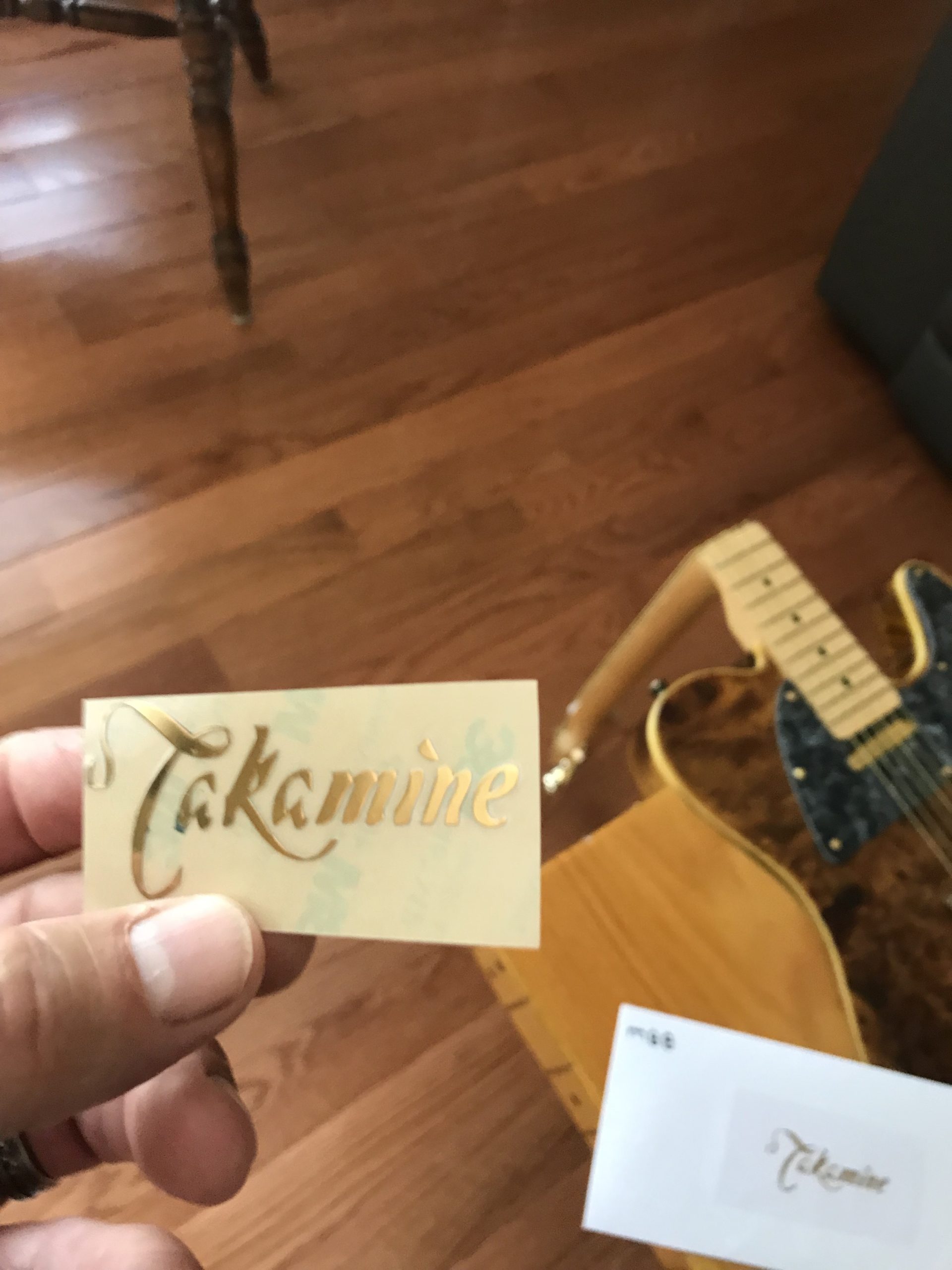Takamine Guitar Decal Metal Laser M88