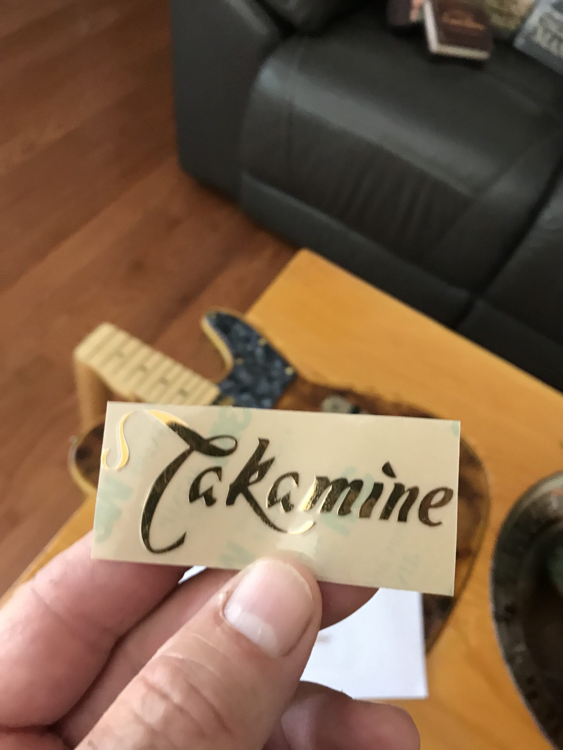 Takamine Guitar Decal Metal Laser M88