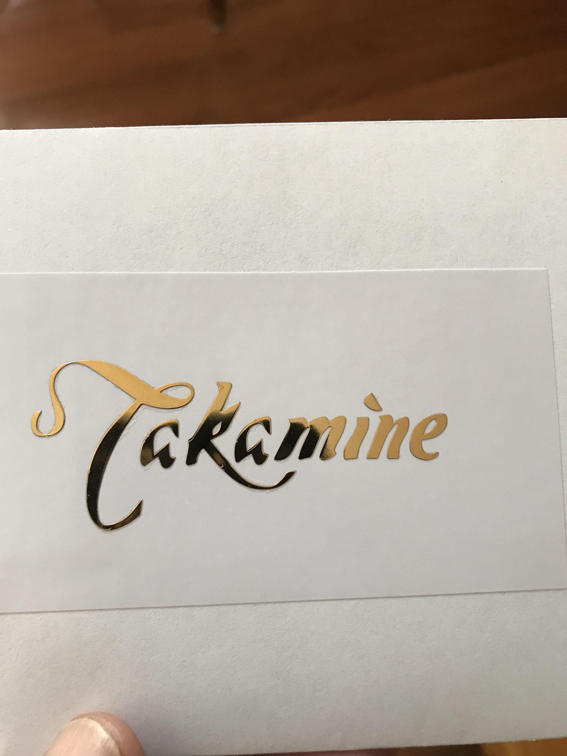 Takamine Guitar Decal Metal Laser M88
