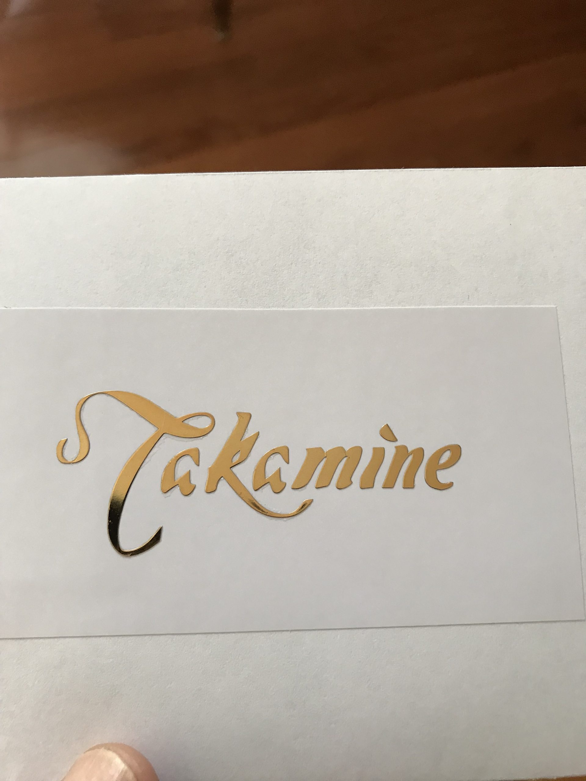 Takamine Guitar Decal Metal Laser M88