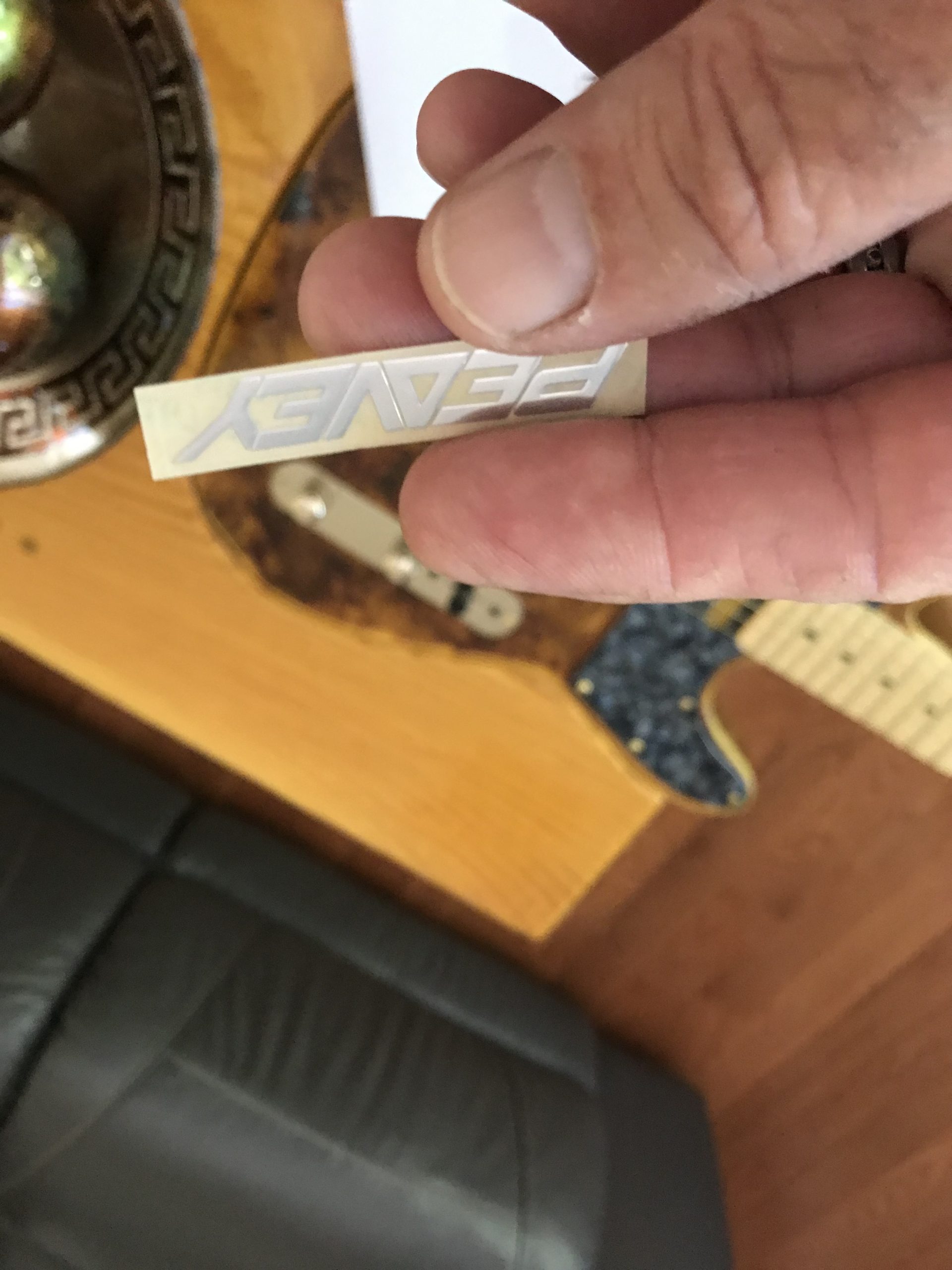 Peavey Guitar Decal Metal M57b