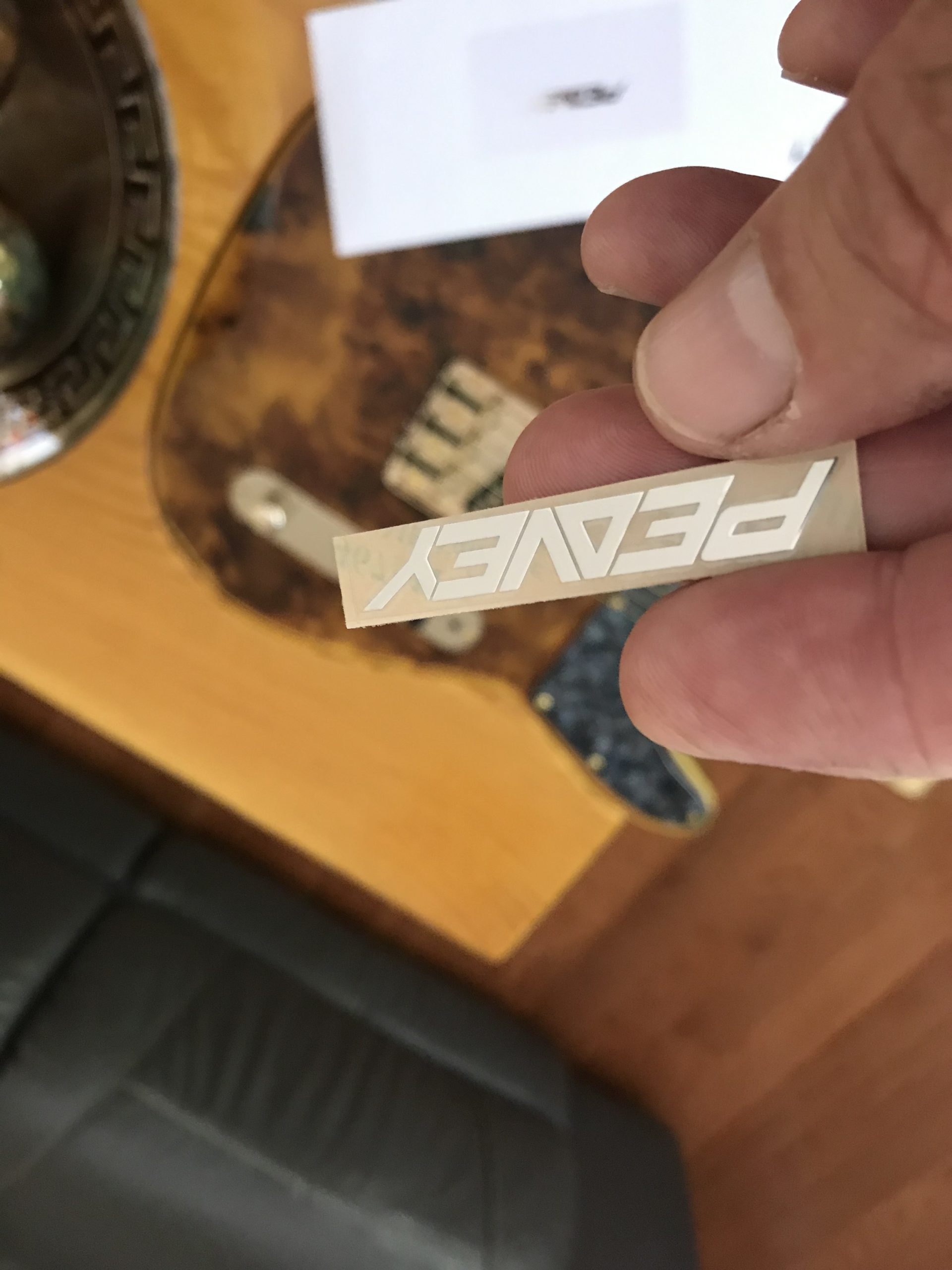 Peavey Guitar Decal Metal M57b