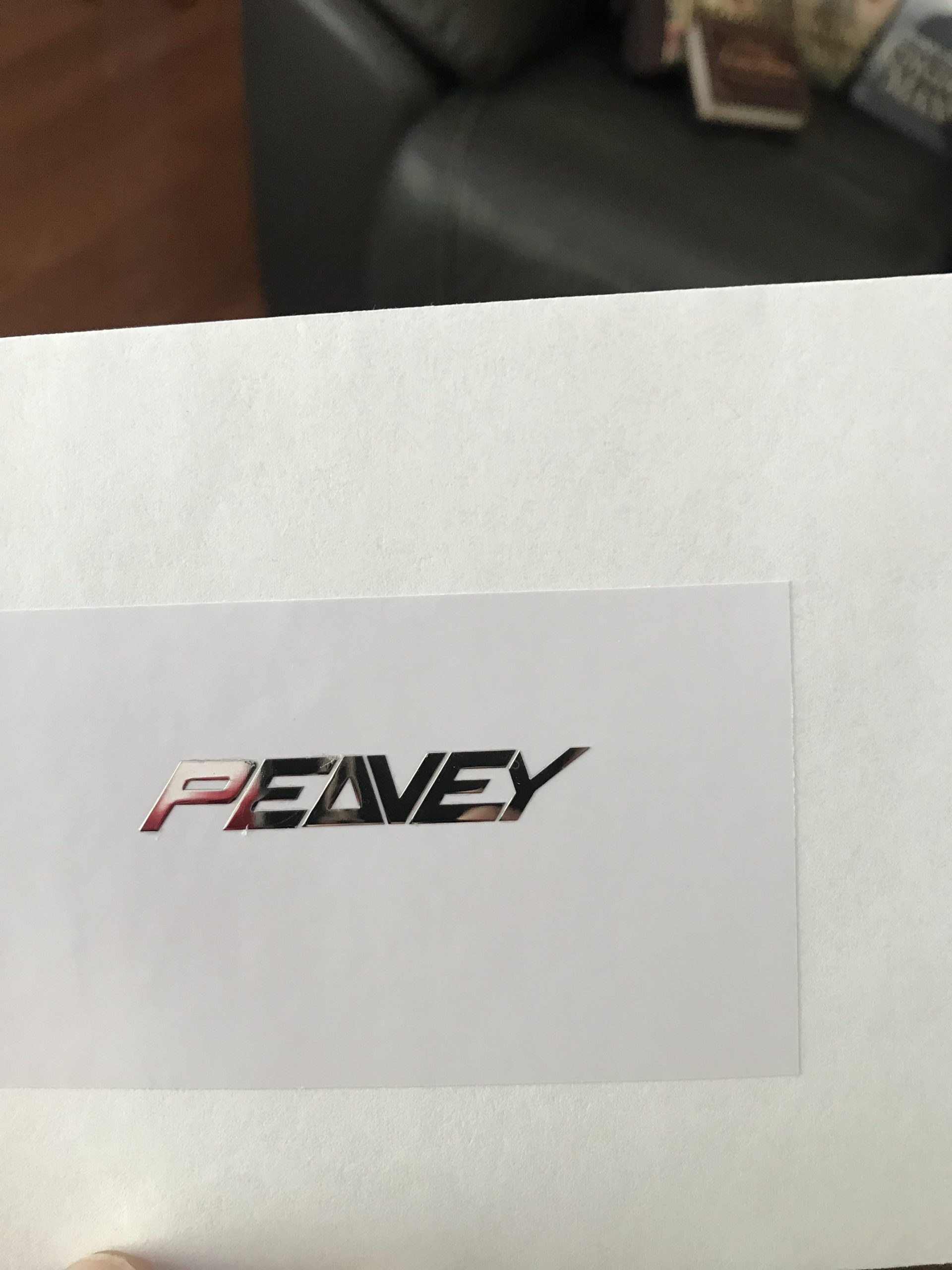 Peavey Guitar Decal Metal M57b