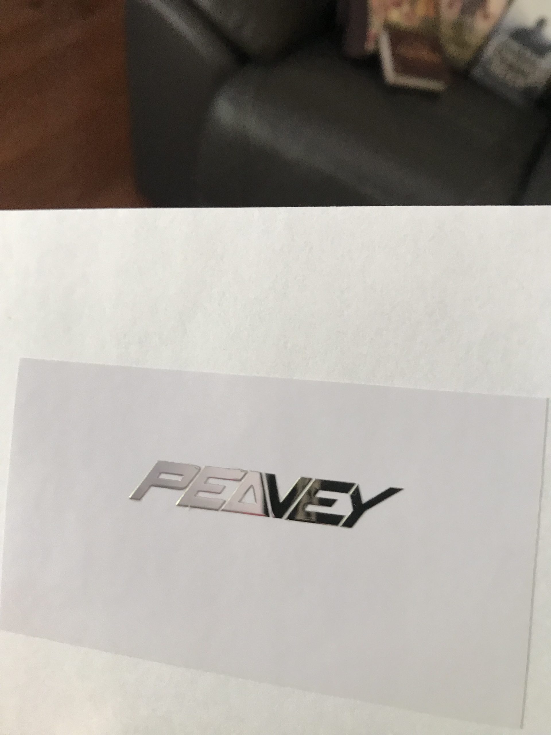 Peavey Guitar Decal Metal M57b