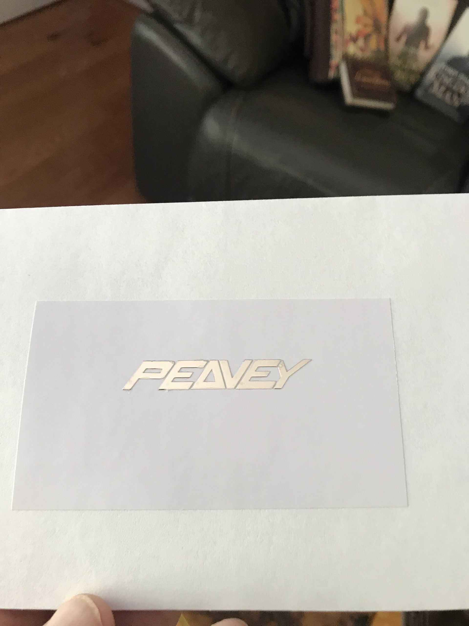 Peavey Guitar Decal Metal M57b