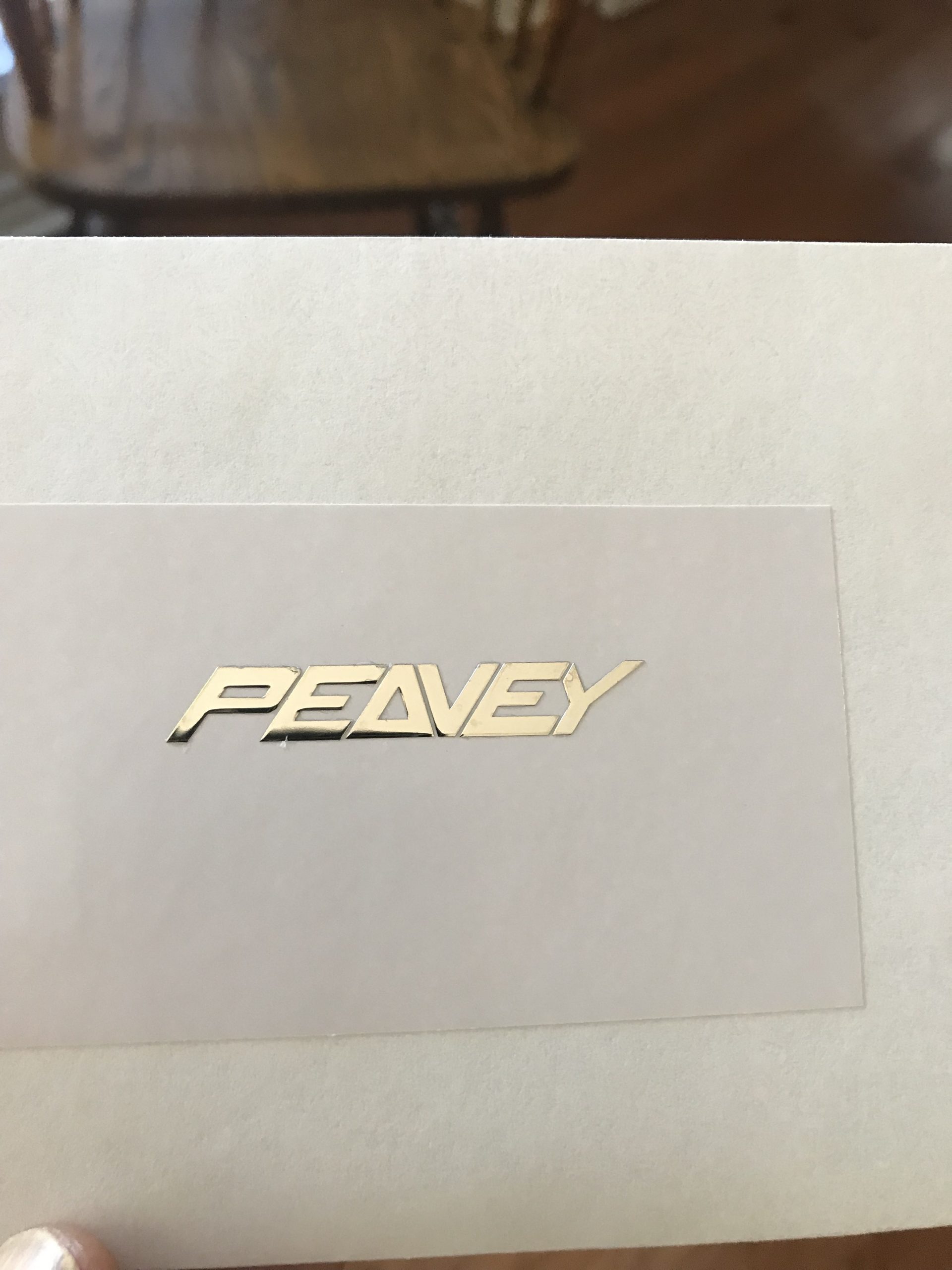 Peavey Guitar Decal Metal M57b