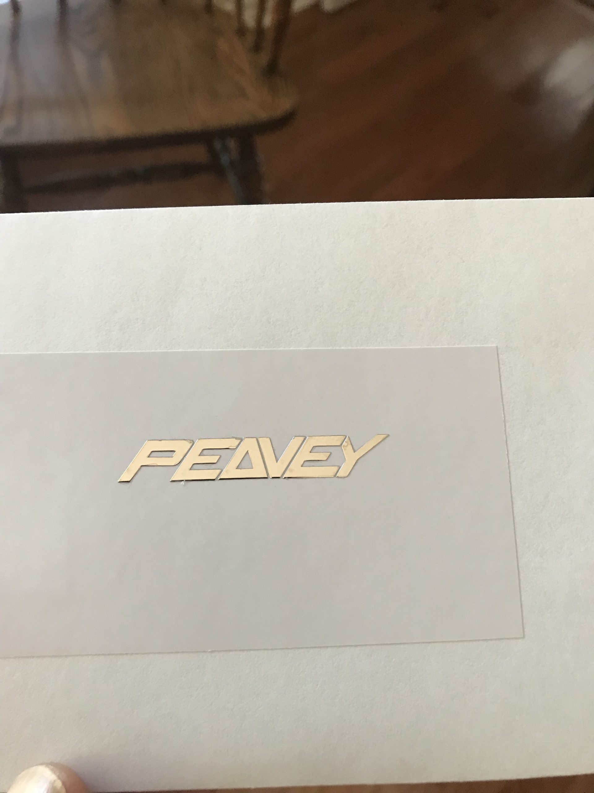 Peavey Guitar Decal Metal M57b