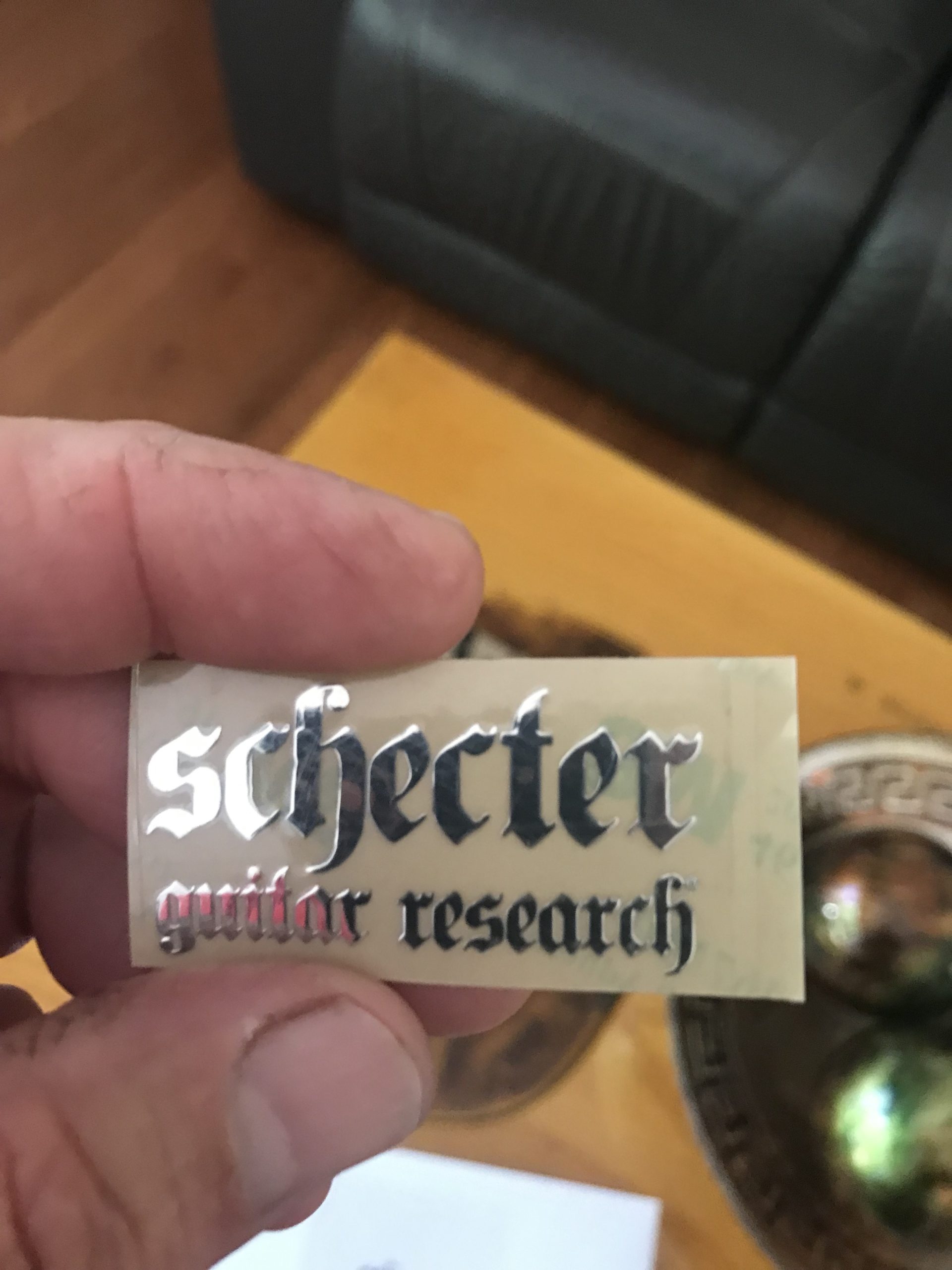 Schecter Guitar Decal Metal M54b