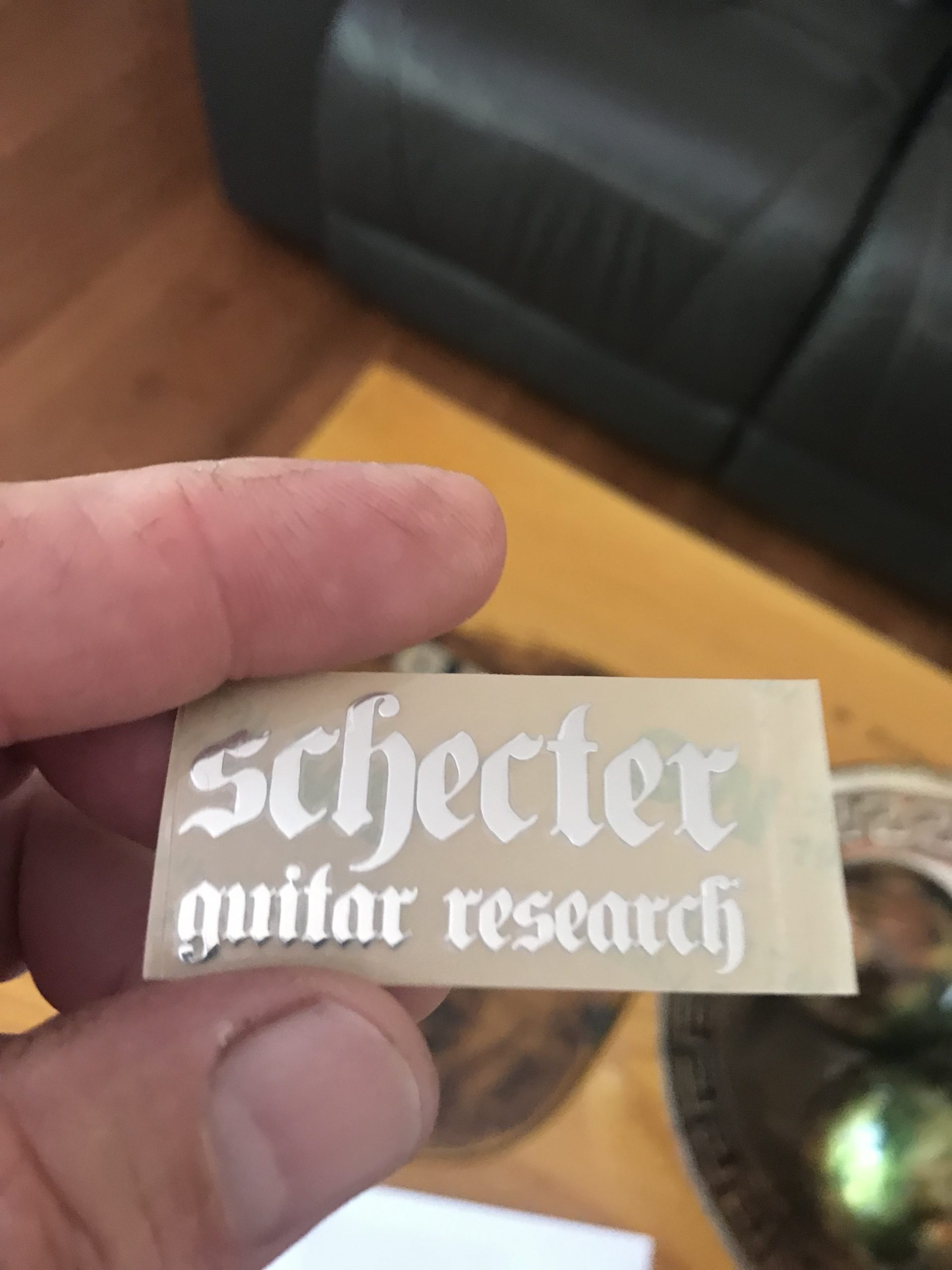 Schecter Guitar Decal Metal M54b