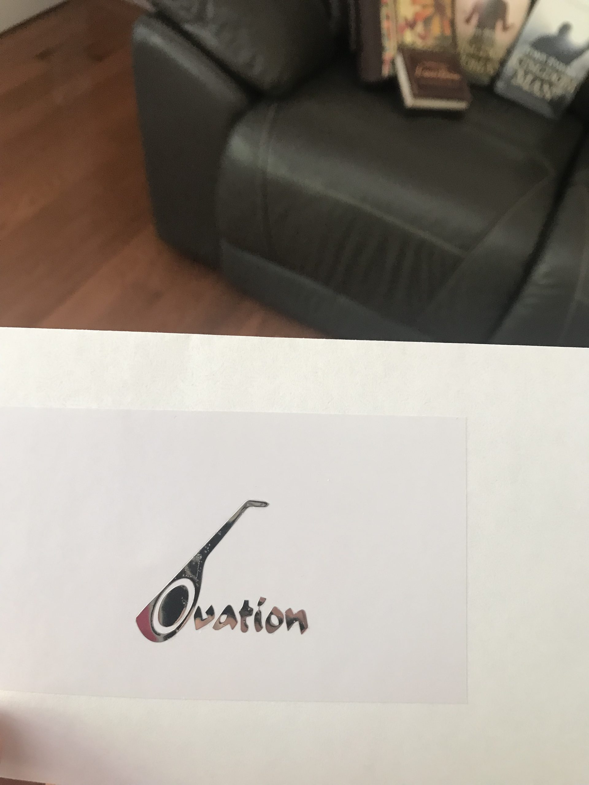 Ovation Guitar Decal Metal M52