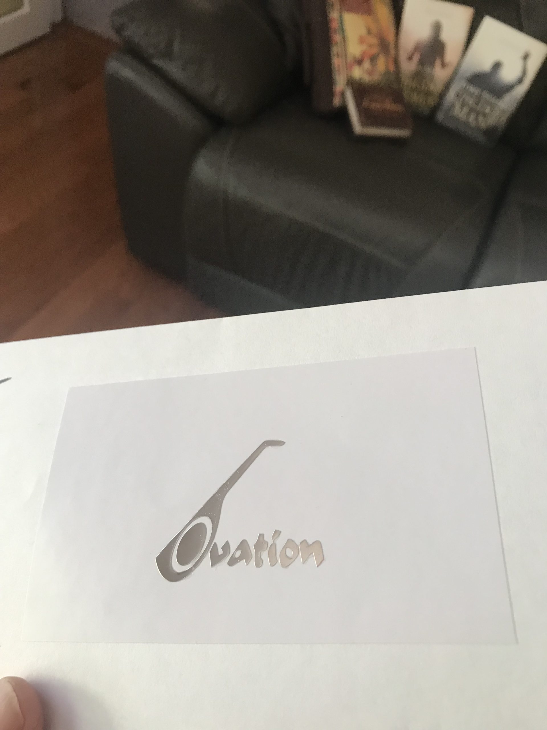 Ovation Guitar Decal Metal M52b
