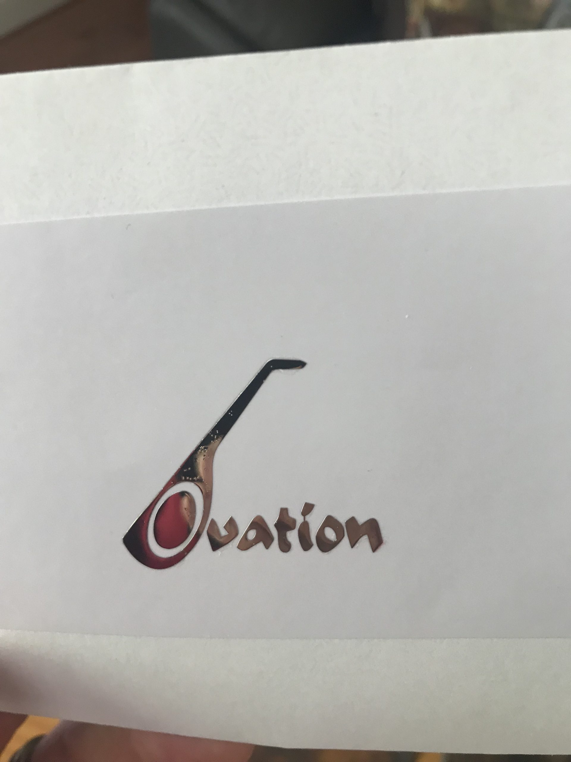 Ovation Guitar Decal Metal M52