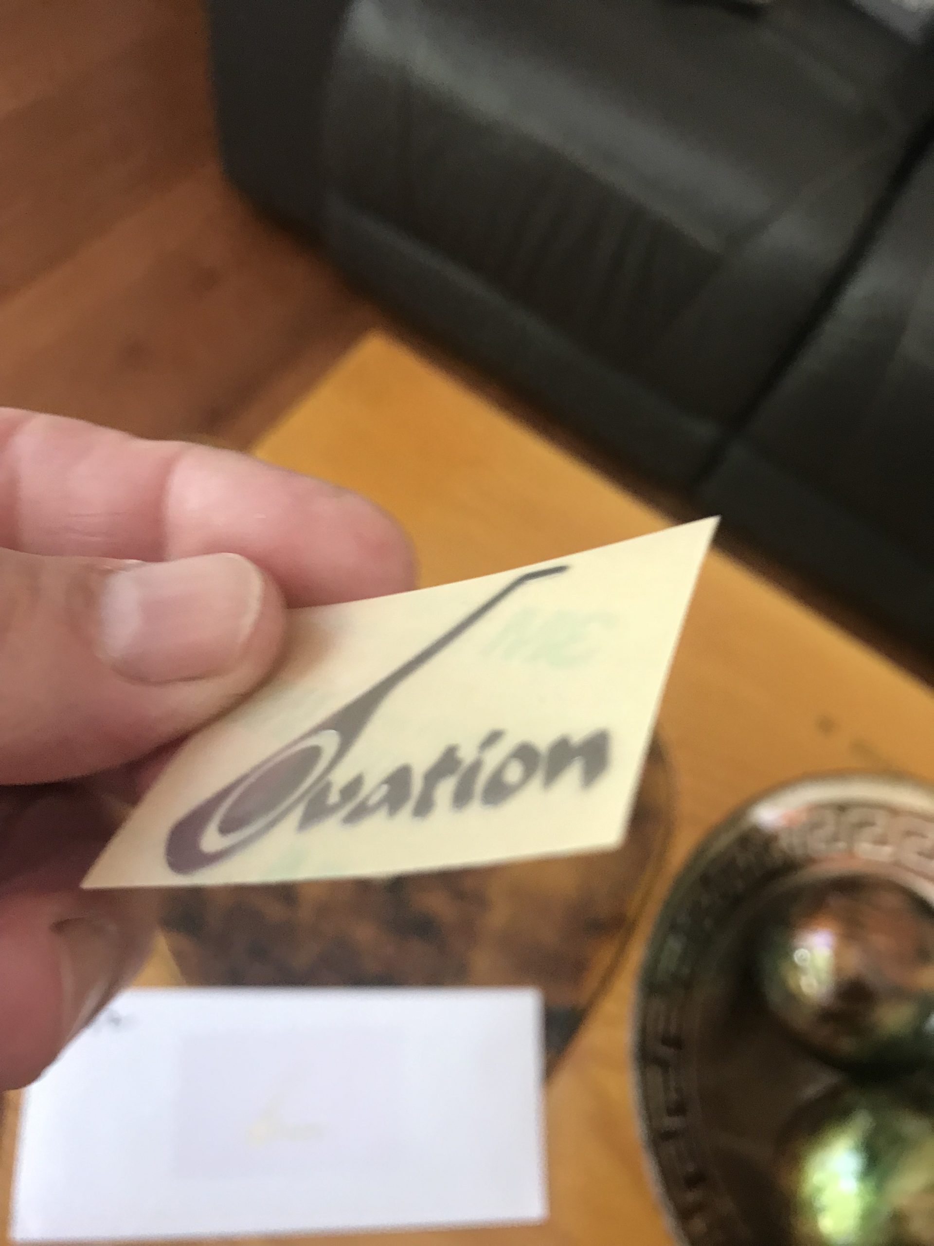 Ovation Guitar Decal Metal M52b