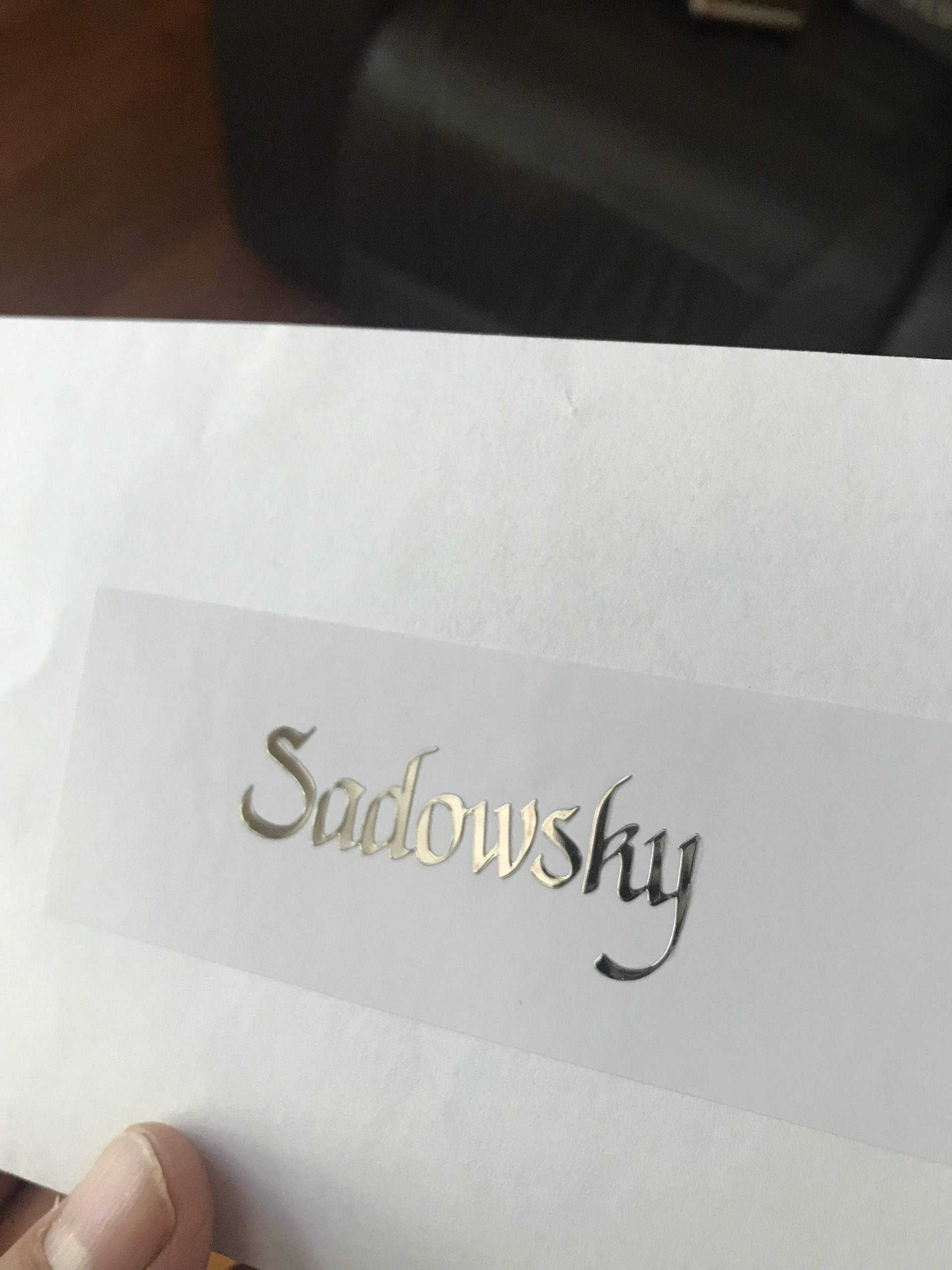 Sadowsky Guitar Decal M32