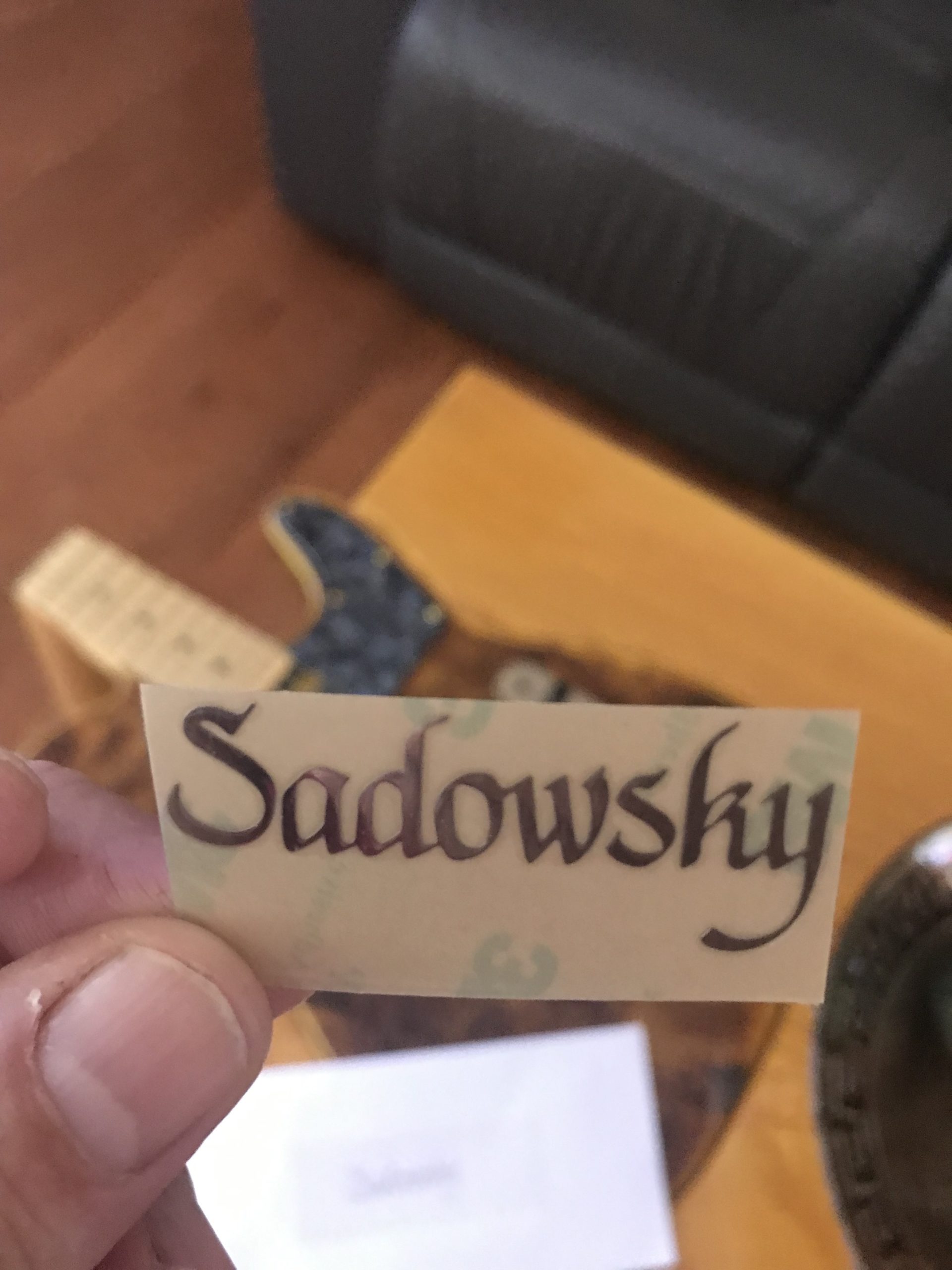 Sadowsky Guitar Decal M32