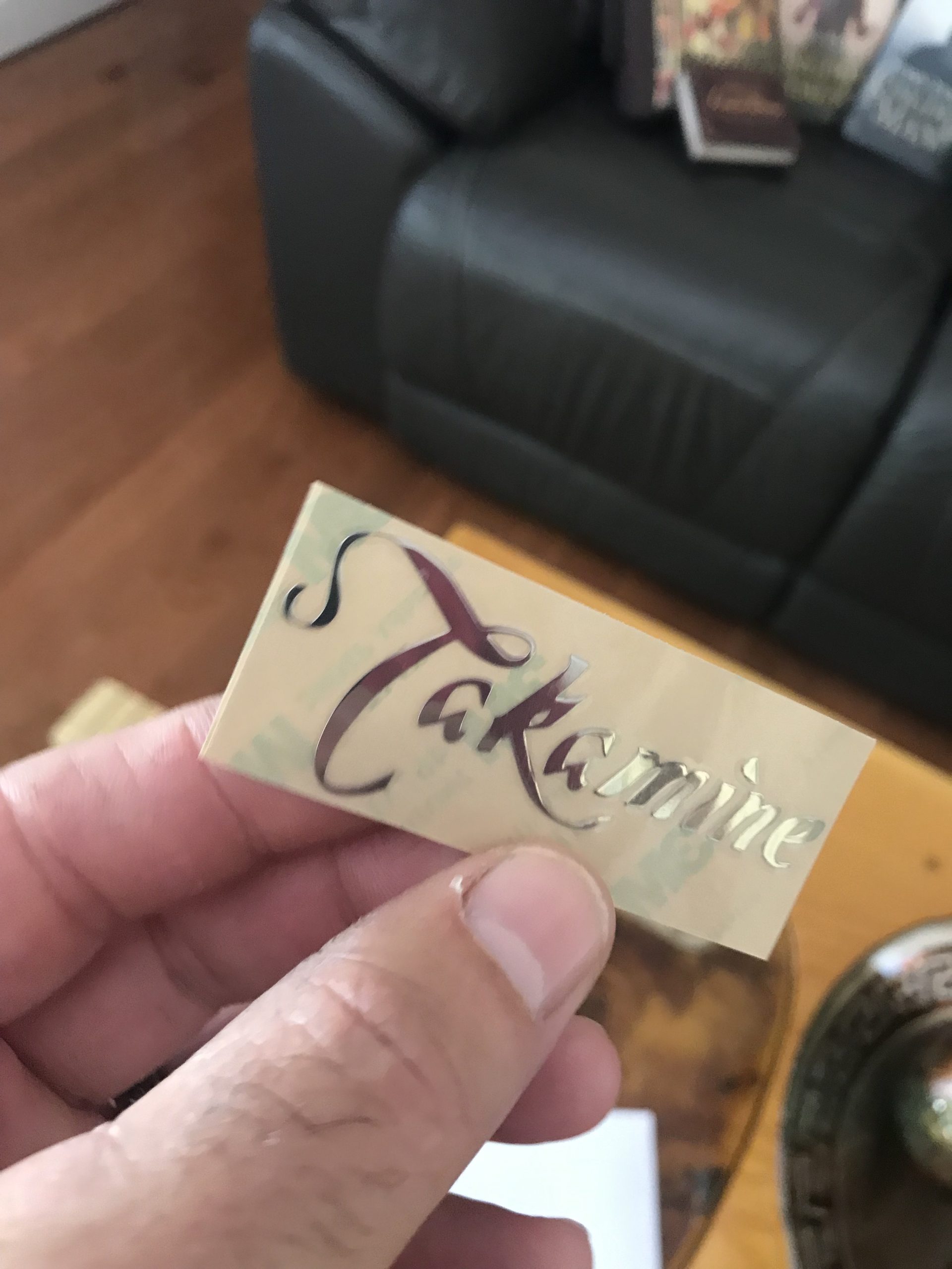 Takamine Guitar Decal Metal Laser M25B